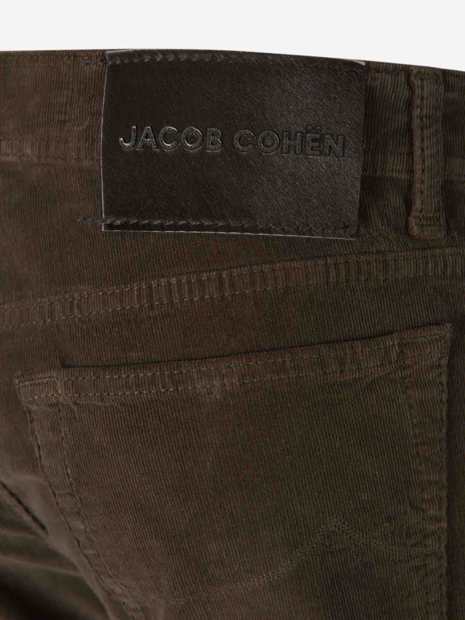 Outlet online Jacob Cohën Hombre Jeans Slim Bard Pana color Verde Oscuro sku 522-002532 08 - Foto 4