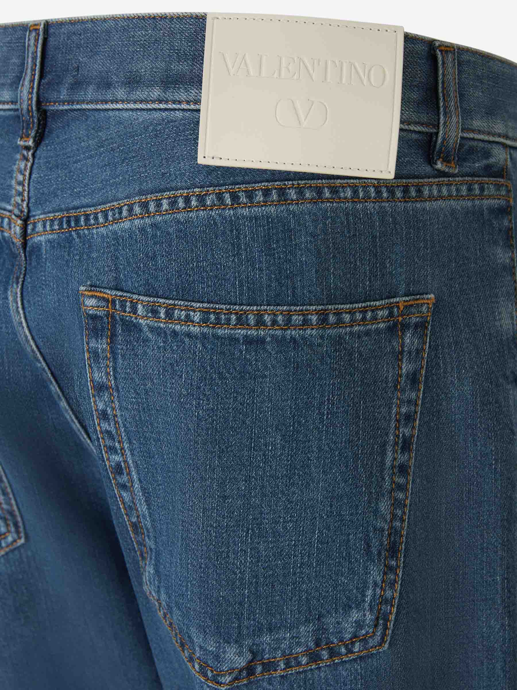 Valentino Hombre Barcelona Jeans Straight Fit color Azul Denim Oscuro sku 522-002646 01 - Foto 4