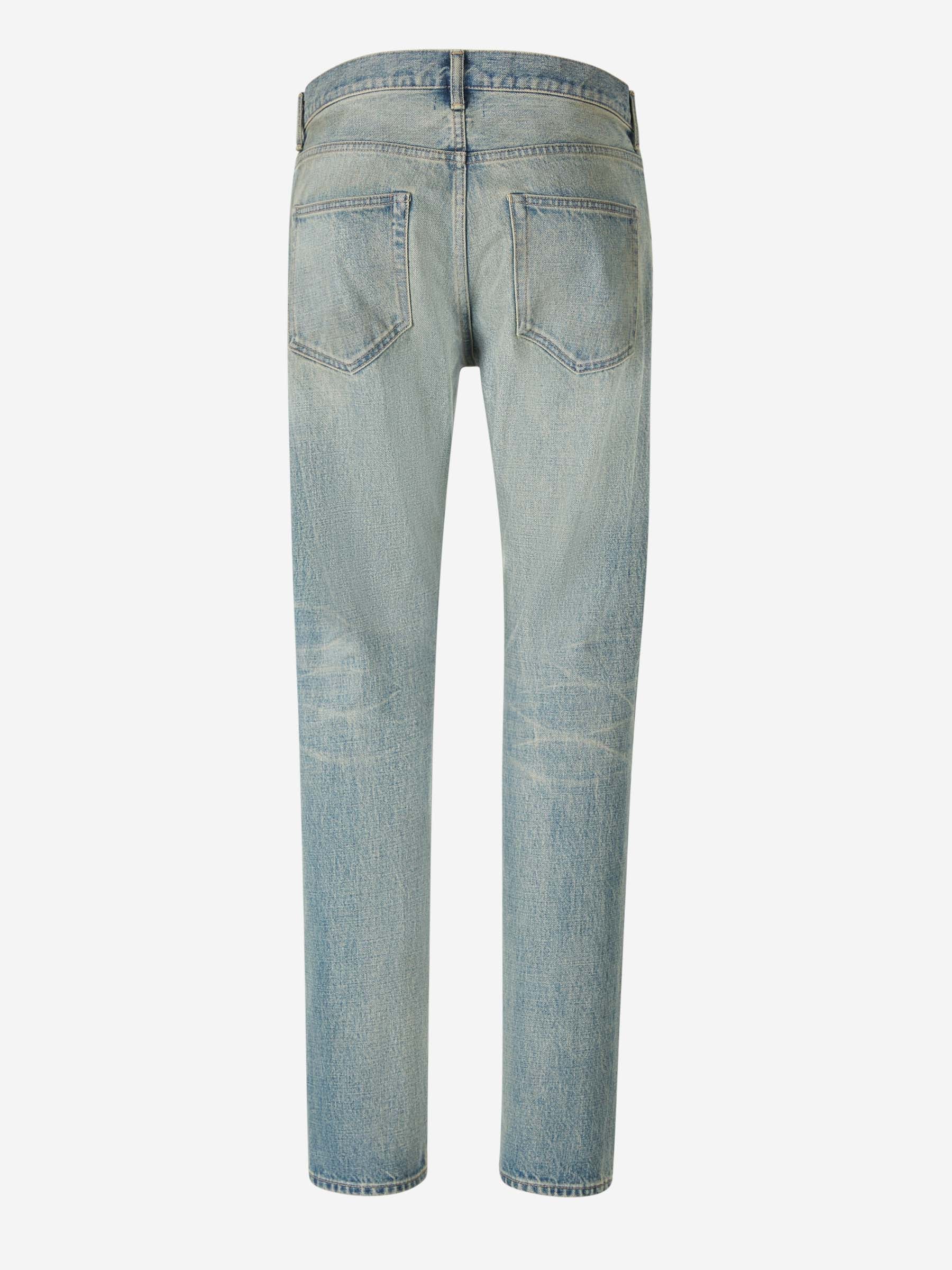 Outlet online John Elliott Hombre Jeans Straight Fit Daze color Azul Denim Claro sku 522-002680 01 - Foto 2