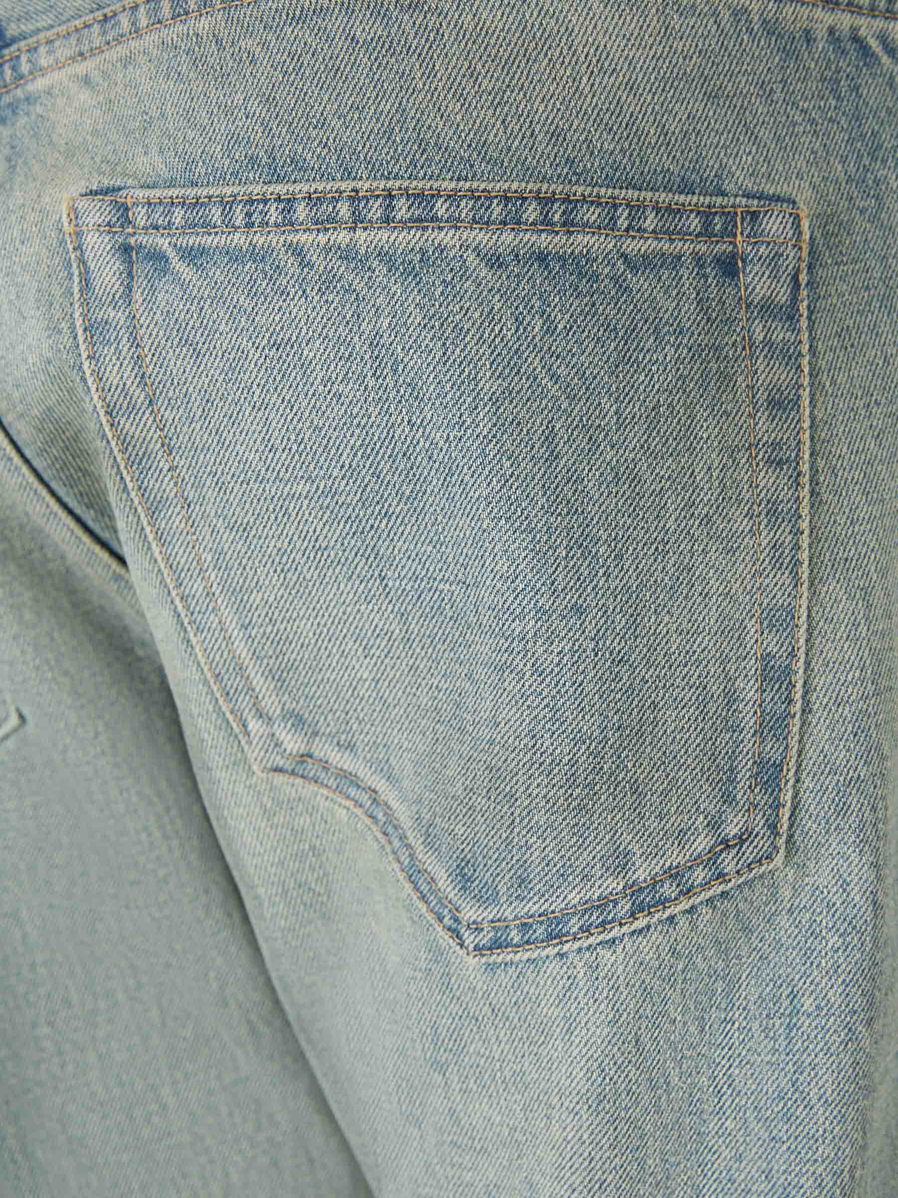 Outlet online John Elliott Hombre Jeans Straight Fit Daze color Azul Denim Claro sku 522-002680 01 - Foto 4
