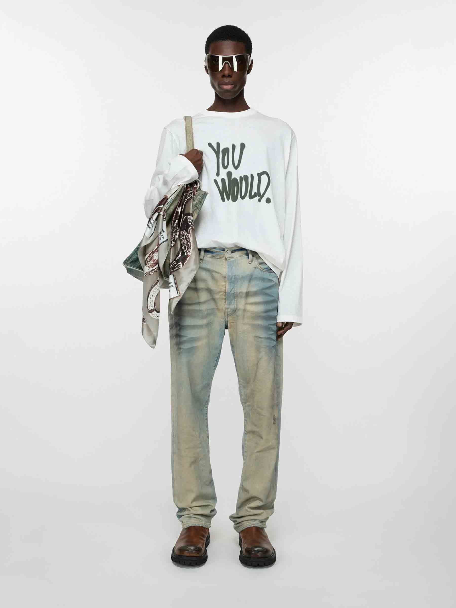 Outlet online Acne Studios Hombre Jeans Straight 1999 color Azul Denim Claro sku 522-002726 01 - Foto 1