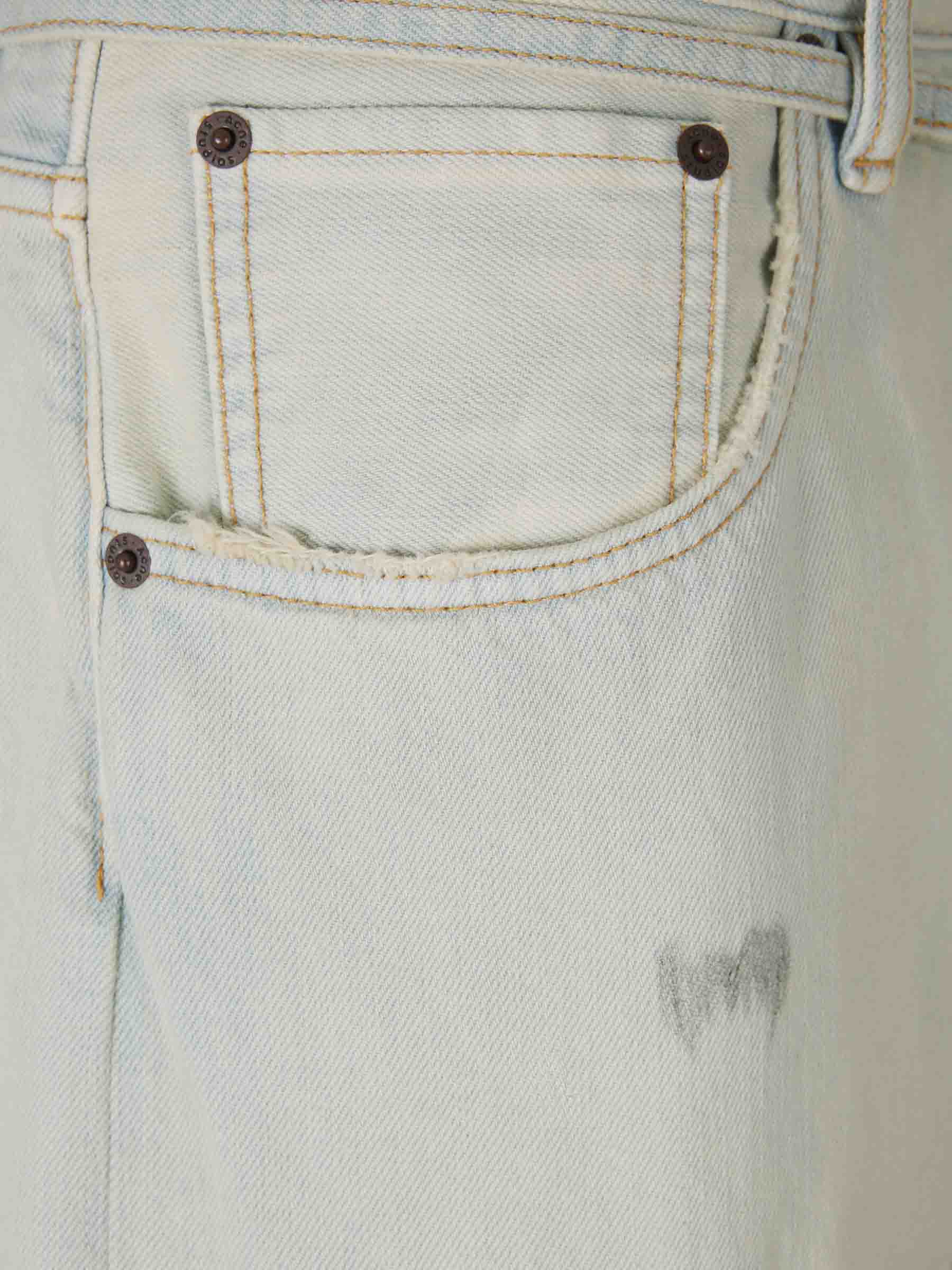 Outlet online Acne Studios Hombre Jeans Wide Leg 1991 color Azul Denim Claro sku 522-002736 01 - Foto 3