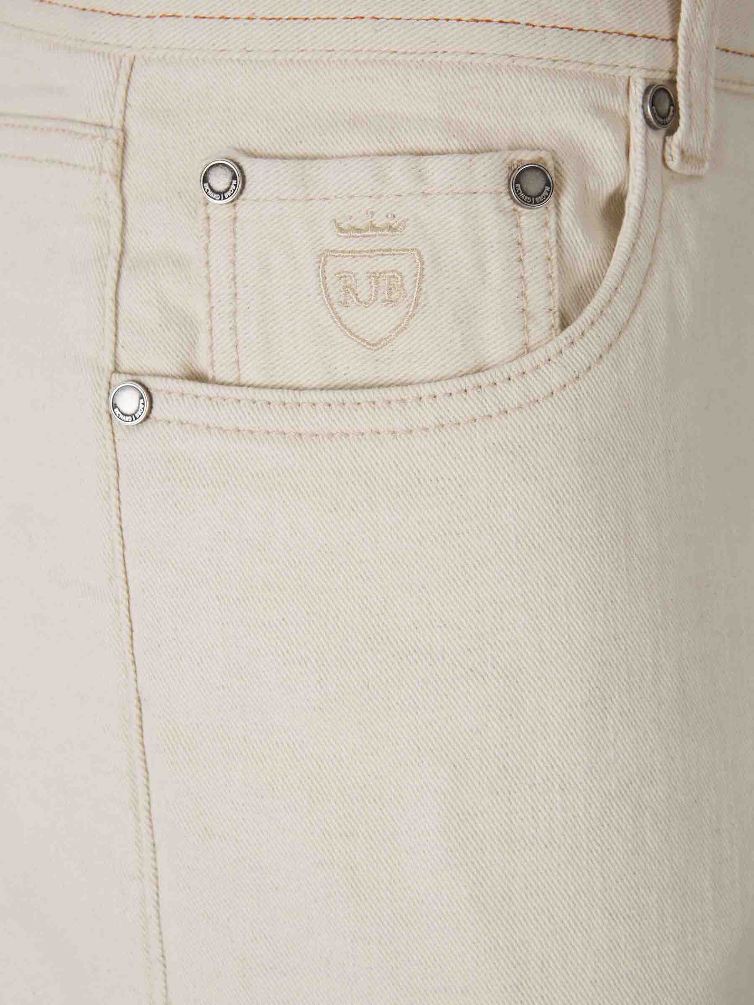 Richard J. Brown Hombre Barcelona Jeans Straight Milano color Marfil sku 522-002741 01 - Foto 3