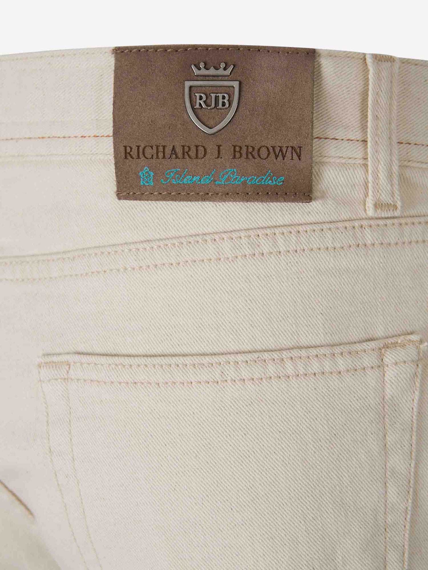 Richard J. Brown Hombre Barcelona Jeans Straight Milano color Marfil sku 522-002741 01 - Foto 5