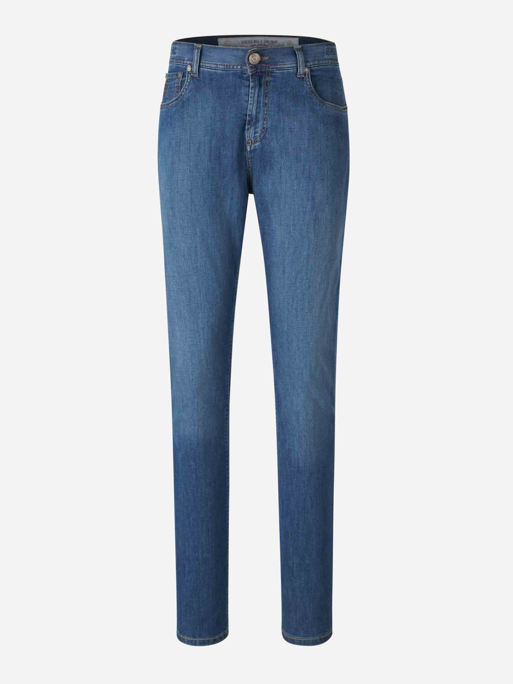 Outlet online Richard J. Brown Hombre Jeans Straight Fit color Azul Denim Oscuro sku 522-002742 01 - Foto 1