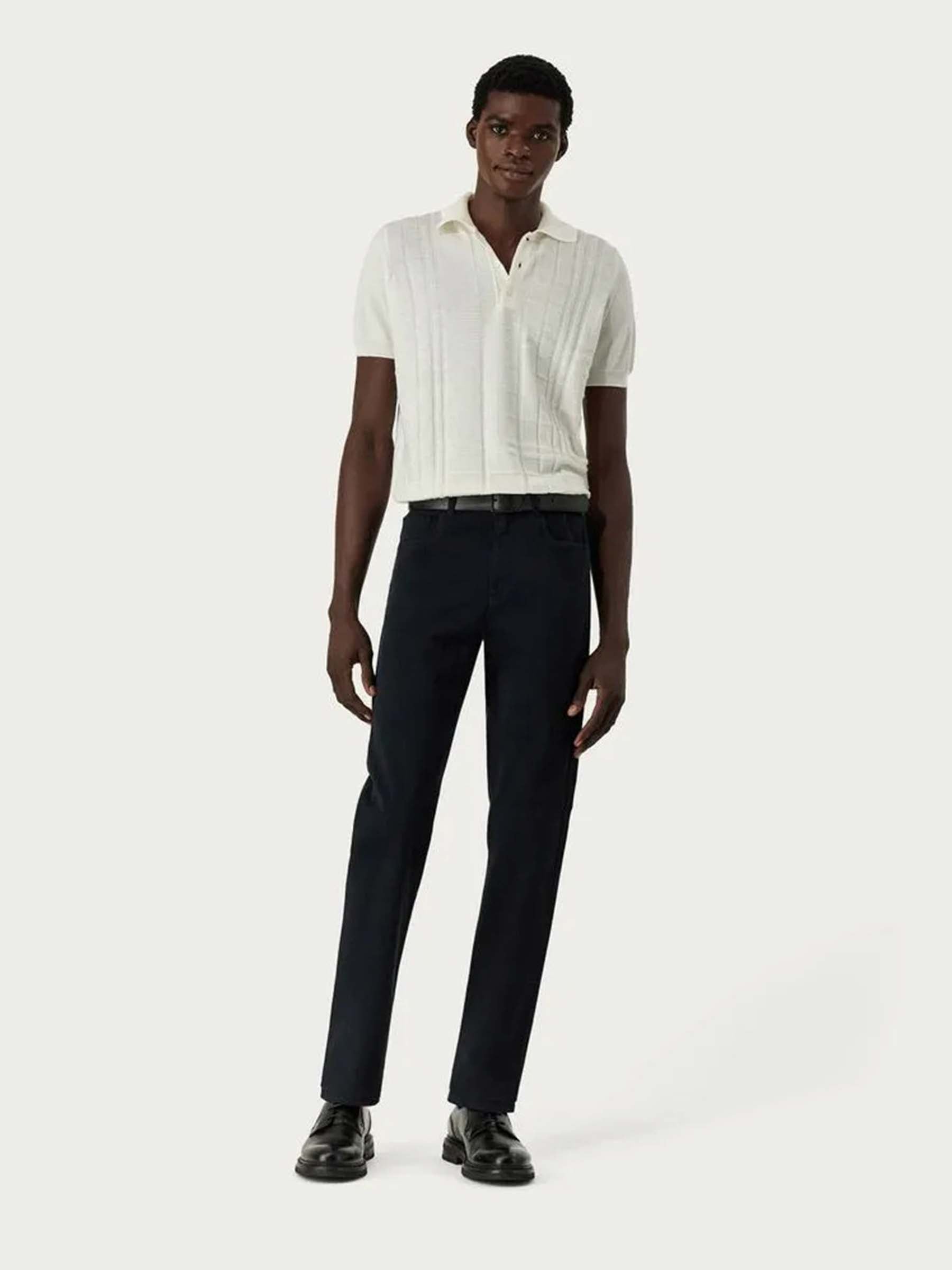 Outlet online Canali Hombre Jeans Straight Algodón color Azul Noche sku 522-002764 01 - Foto 2