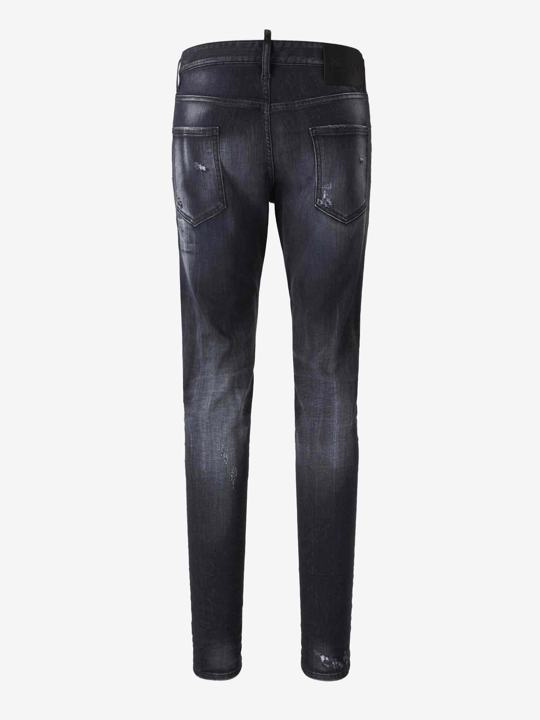 Outlet online Dsquared2 Hombre Jeans Straight Algodón color Azul Denim Oscuro sku 522-002791 01 - Foto 2