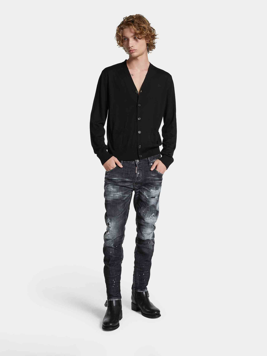 Dsquared2 Hombre Barcelona Jeans Straight Skate color Negro sku 522-002795 01 - Foto 2