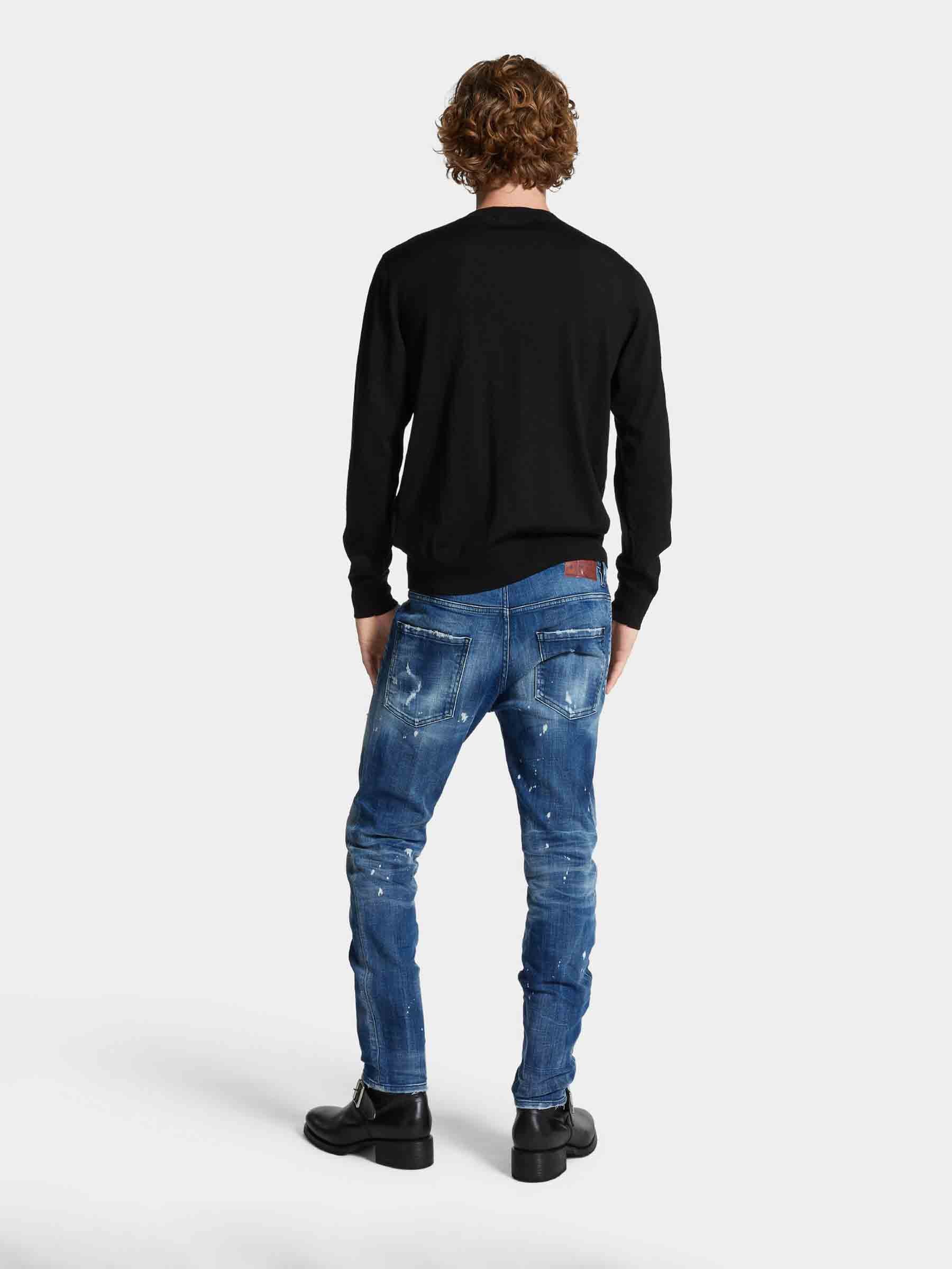 Dsquared2 Hombre Barcelona Jeans Slim Rasgados color Azul Denim Oscuro sku 522-002796 01 - Foto 3