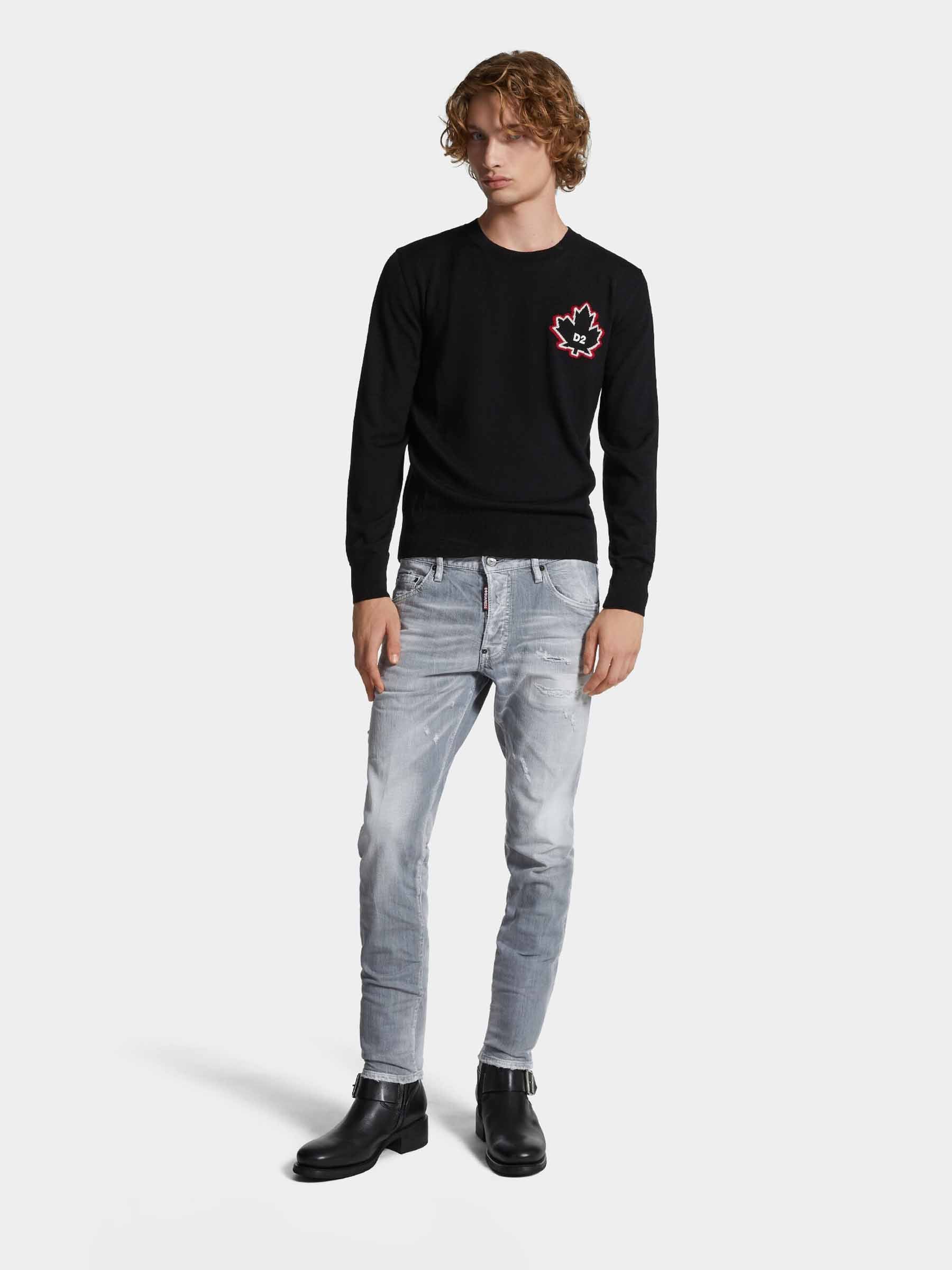 Outlet online Dsquared2 Hombre Jeans Straight Skater color Gris Piedra sku 522-002799 01 - Foto 2