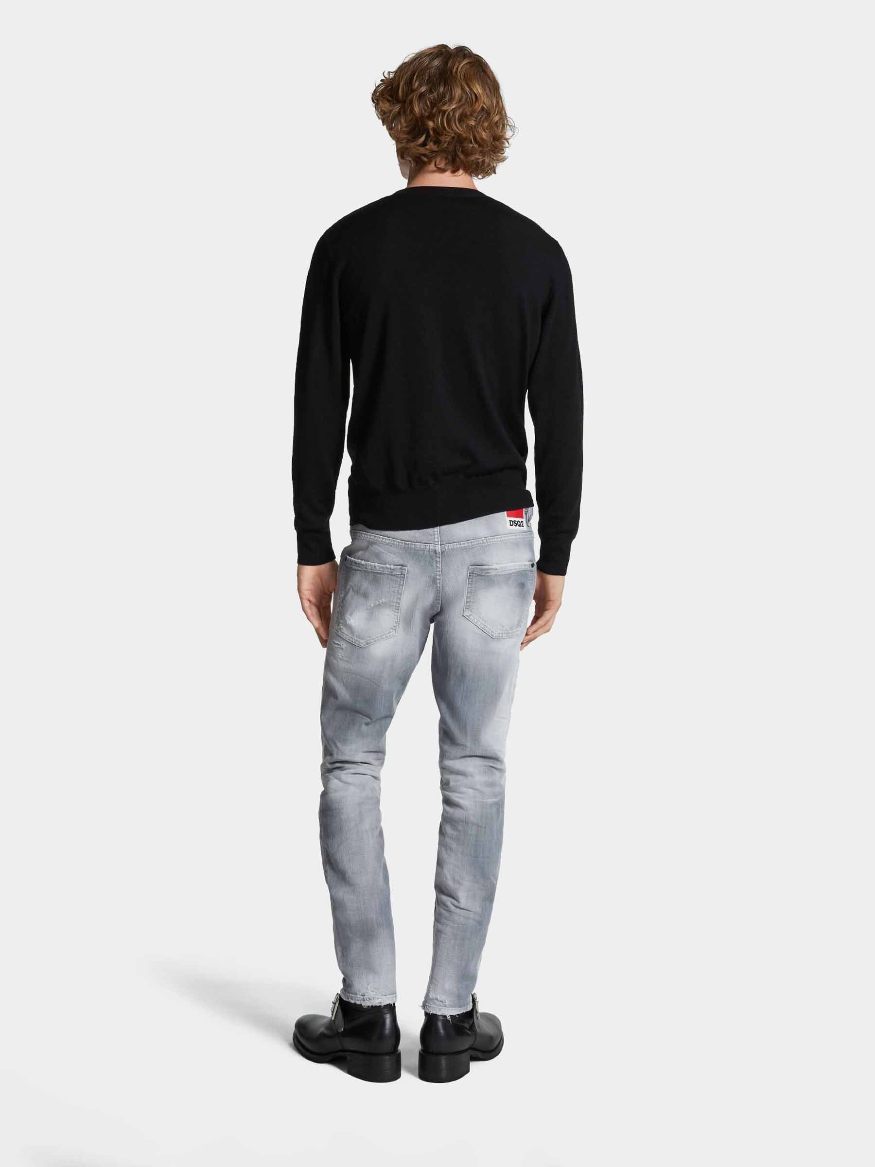 Outlet online Dsquared2 Hombre Jeans Straight Skater color Gris Piedra sku 522-002799 01 - Foto 3
