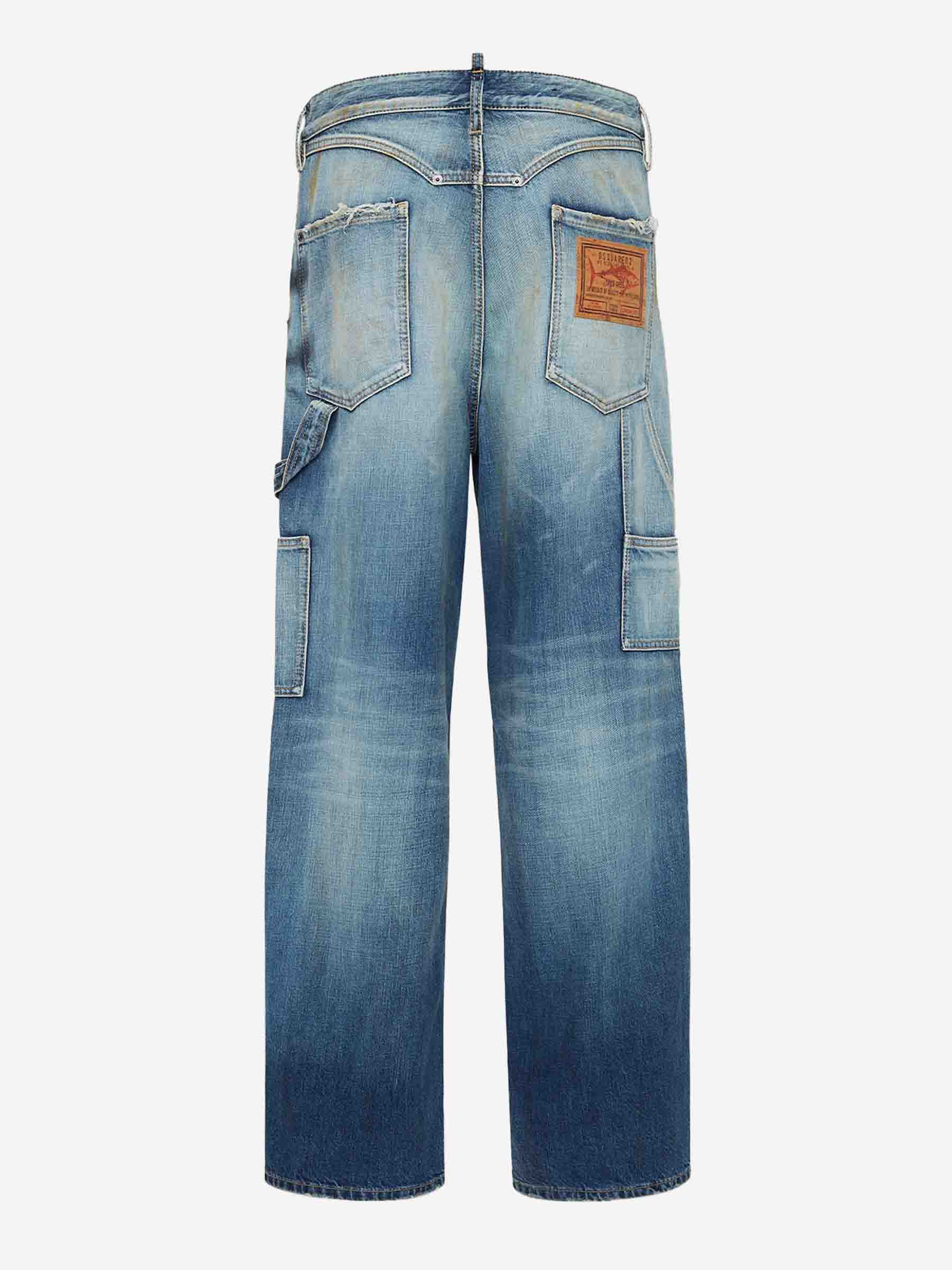 Dsquared2 Hombre Barcelona Jeans Wide Leg Carpenter color Azul sku 522-002801 01 - Foto 4