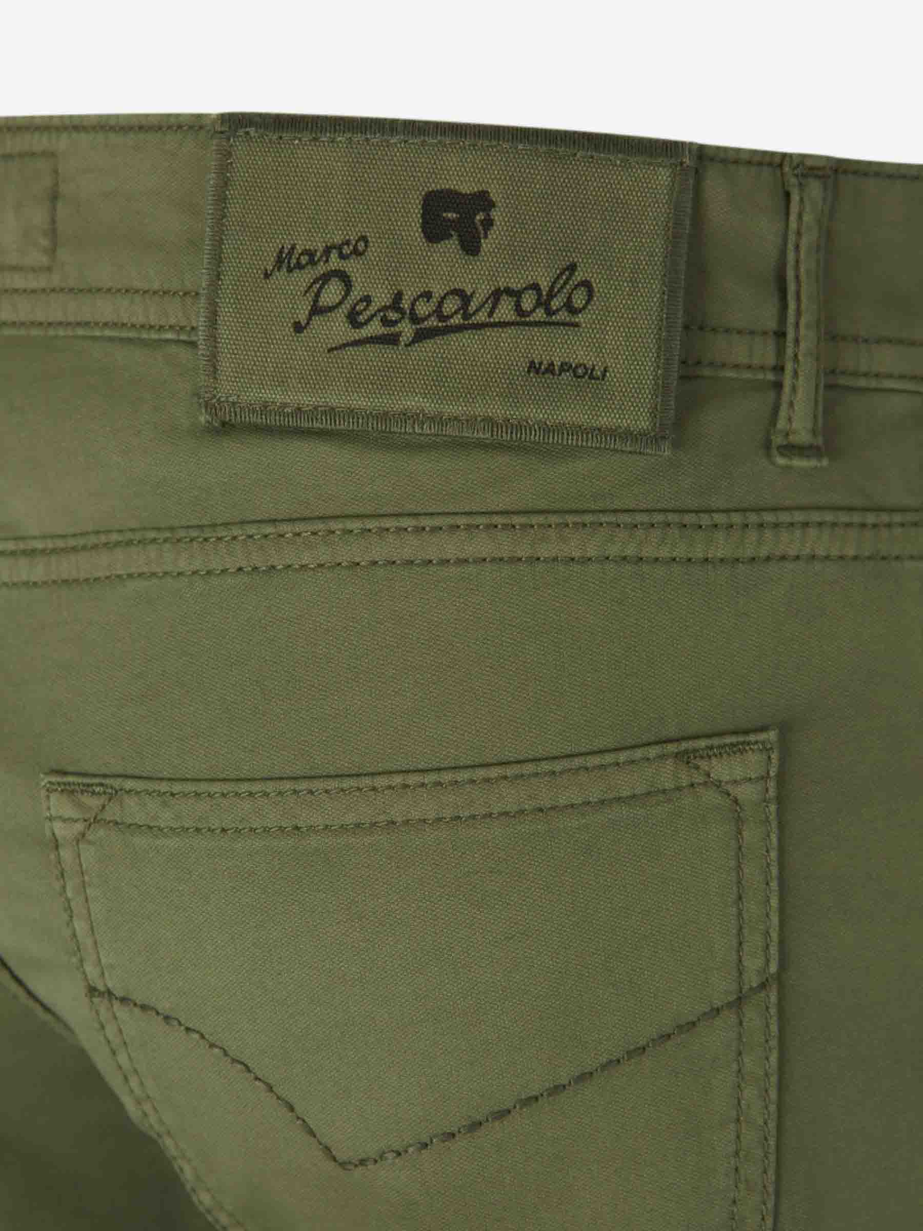 Outlet online Marco Pescarolo Hombre Jeans Straight Nerano color Verde sku 522-002802 02 - Foto 4