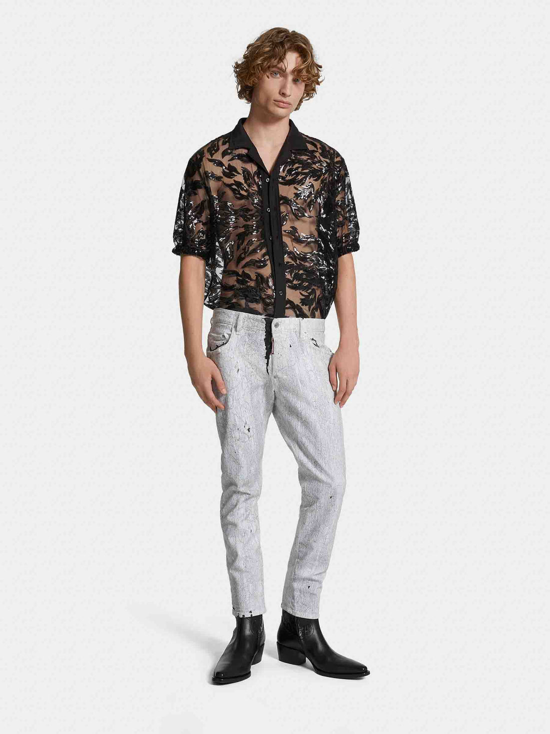 Dsquared2 Hombre Barcelona Jeans Slim Skater color Blanco sku 522-002803 01 - Foto 2