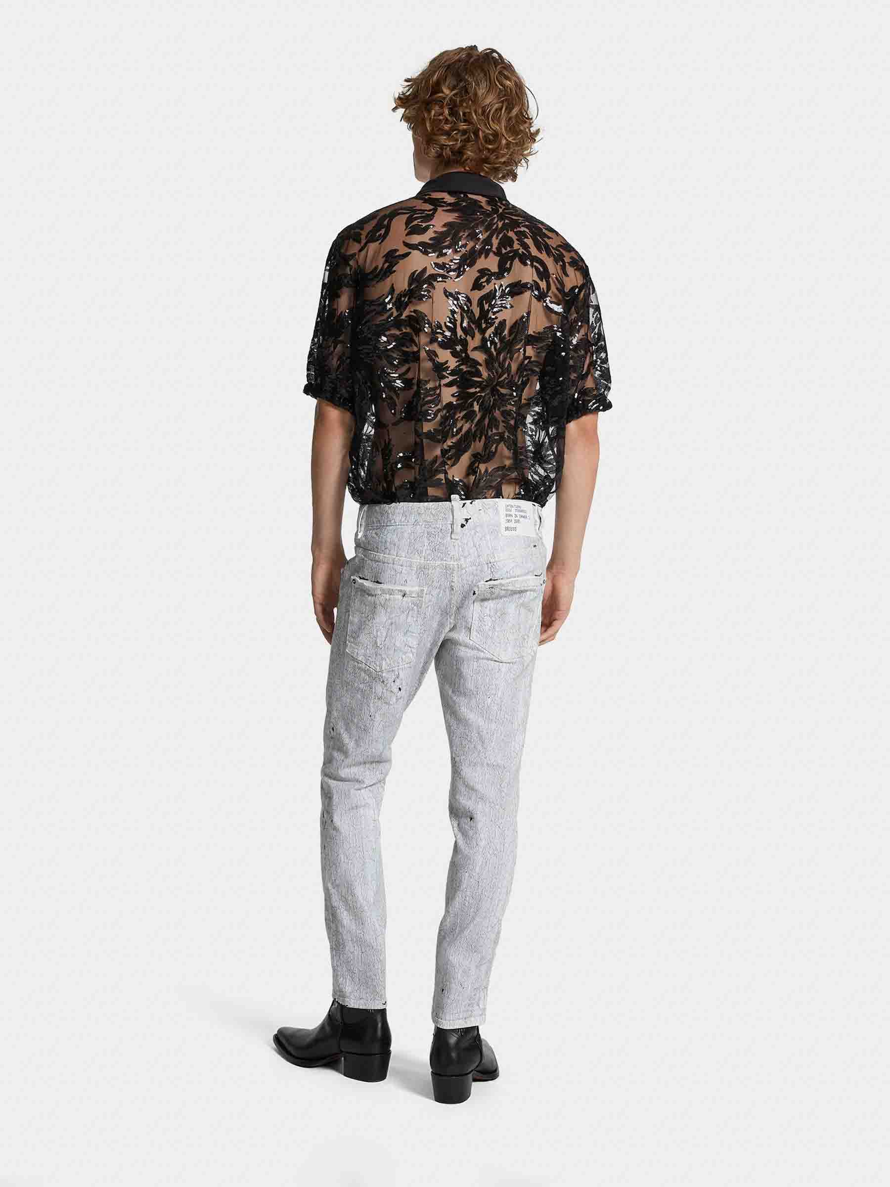 Dsquared2 Hombre Barcelona Jeans Slim Skater color Blanco sku 522-002803 01 - Foto 3