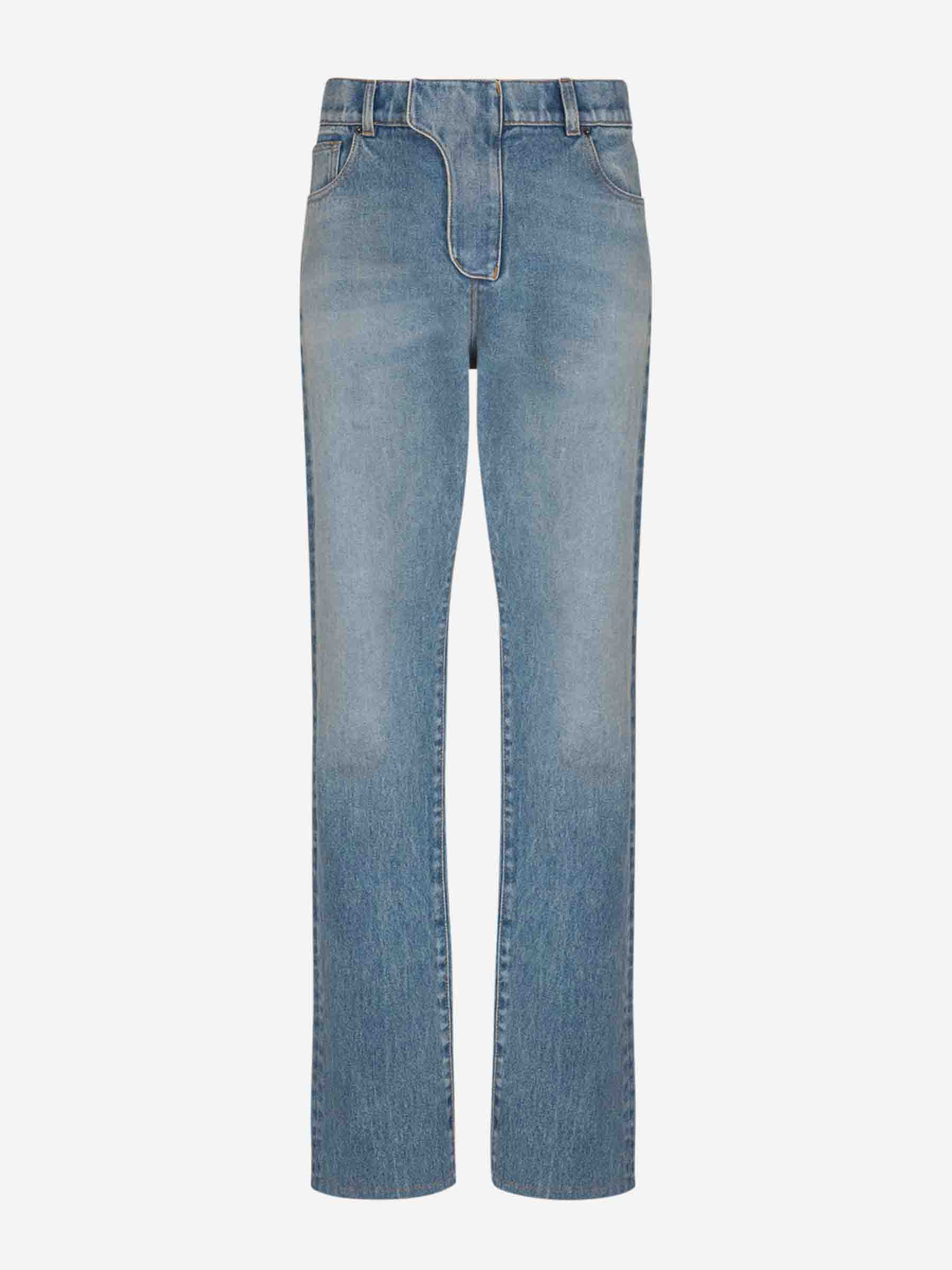 Balmain Hombre Barcelona Jeans Straight Denim color Azul sku 522-002807 01 - Foto 1