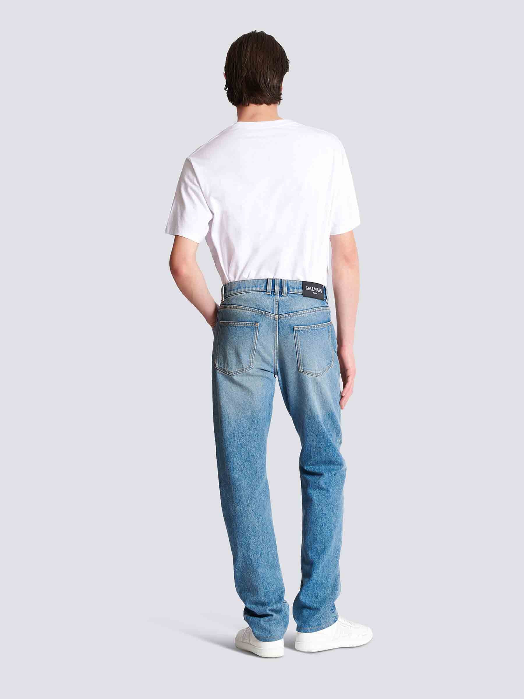 Balmain Hombre Barcelona Jeans Straight Denim color Azul sku 522-002807 01 - Foto 3