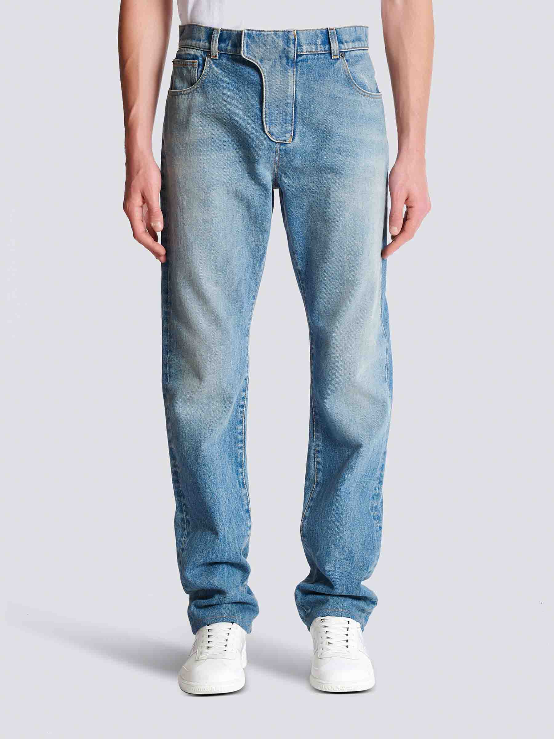 Balmain Hombre Barcelona Jeans Straight Denim color Azul sku 522-002807 01 - Foto 4
