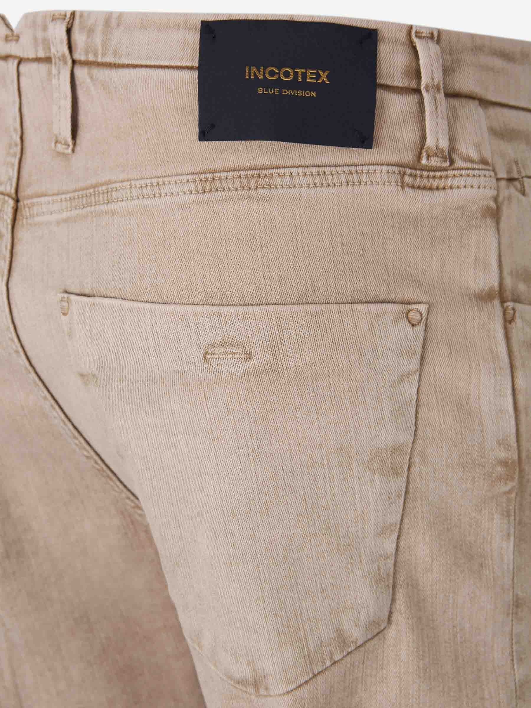 Outlet online Incotex Blue Division Hombre Jeans Straight color Camel sku 522-002814 02 - Foto 3