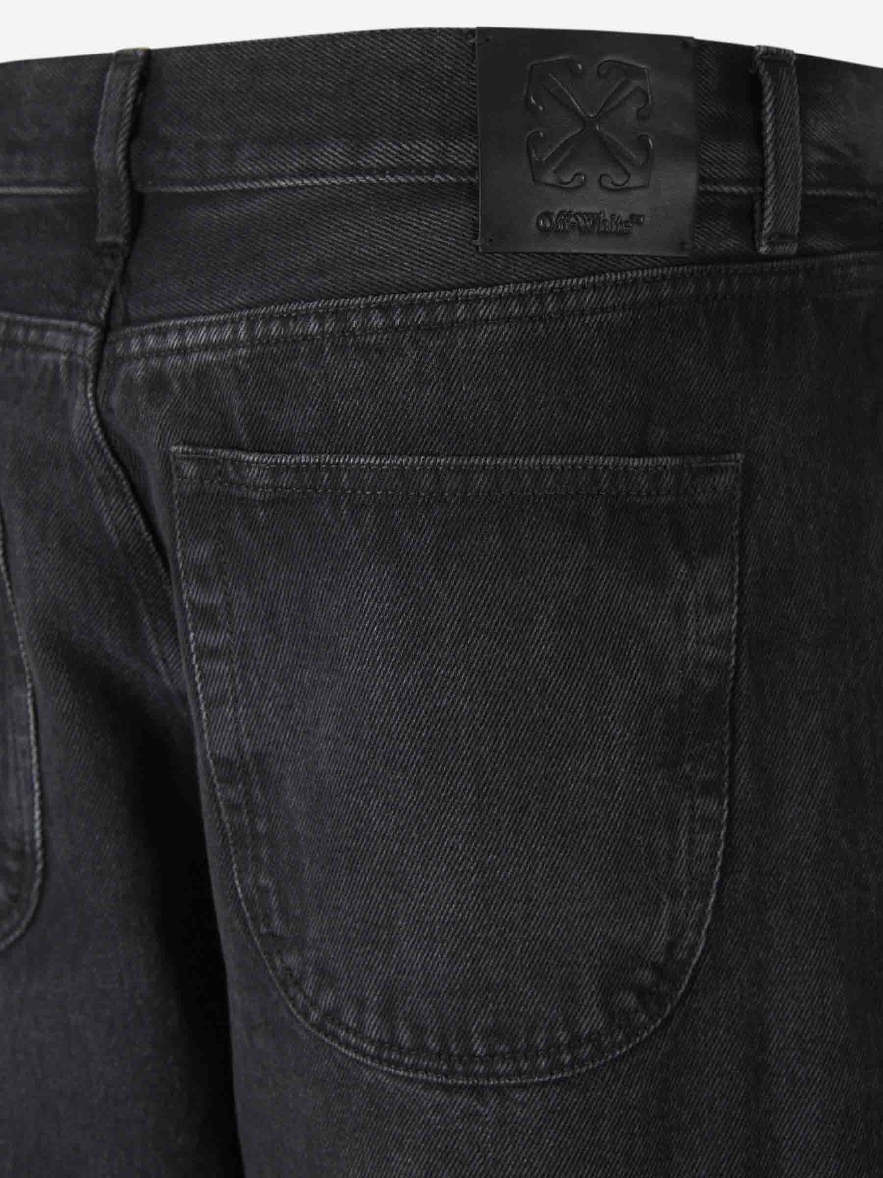 Off-White Hombre Barcelona Jeans Anchos Logo color Negro sku 522-002844 01 - Foto 4