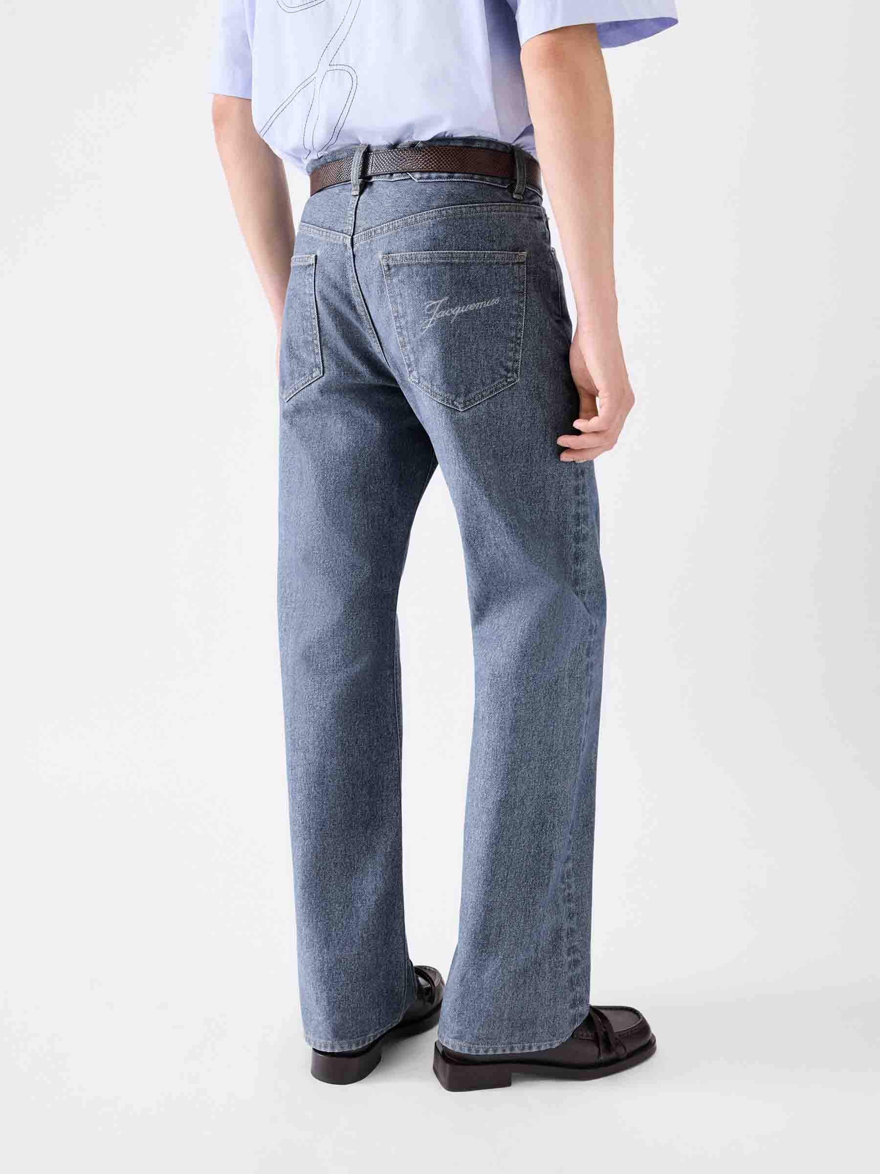 Outlet online Jacquemus Hombre Jeans Rectos de-Nîmes color Azul Denim sku 522-002858 01 - Foto 3