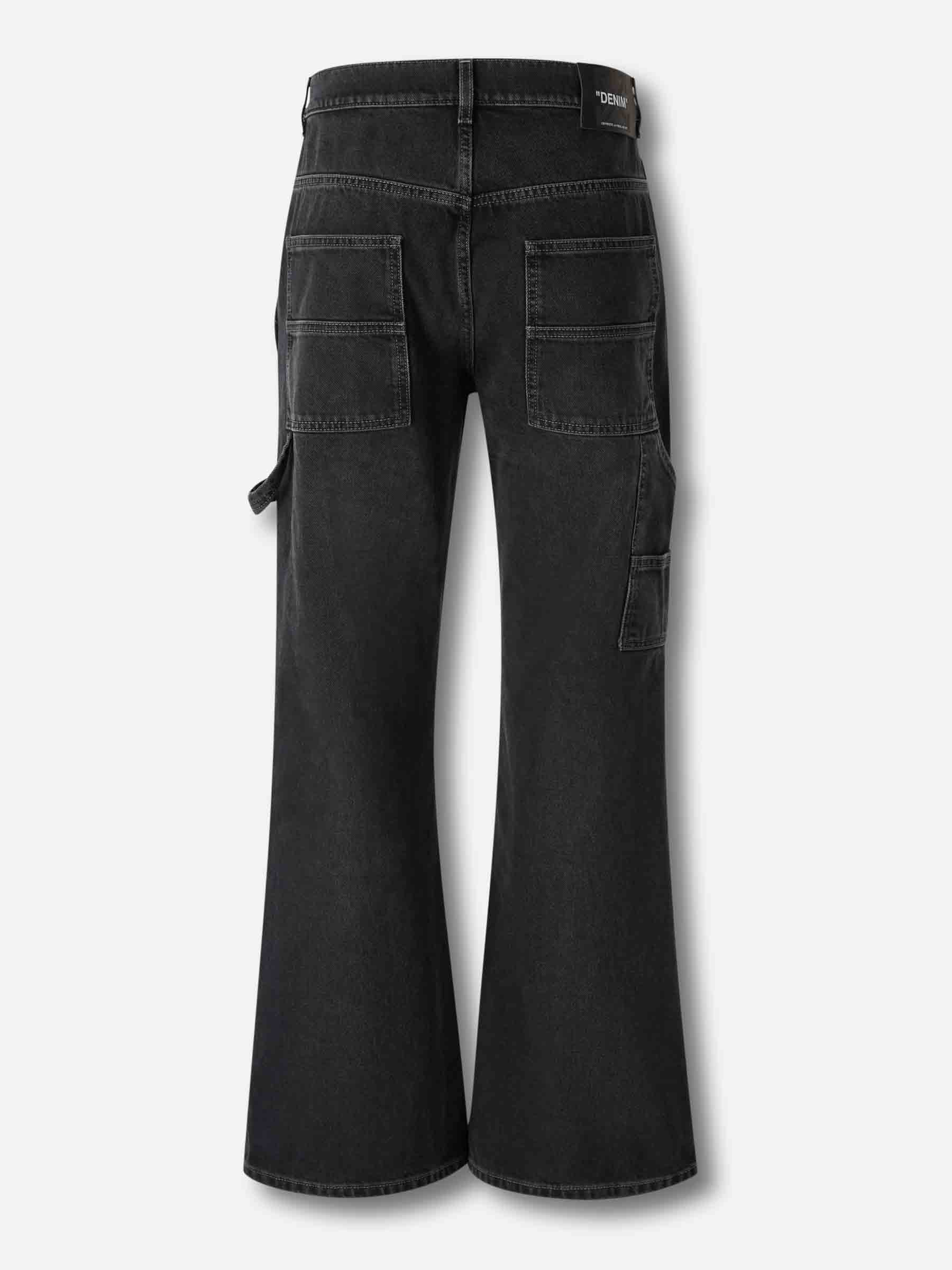 Outlet online Off-White Hombre Jeans Flared Cargo color Negro sku 522-002882 01 - Foto 3