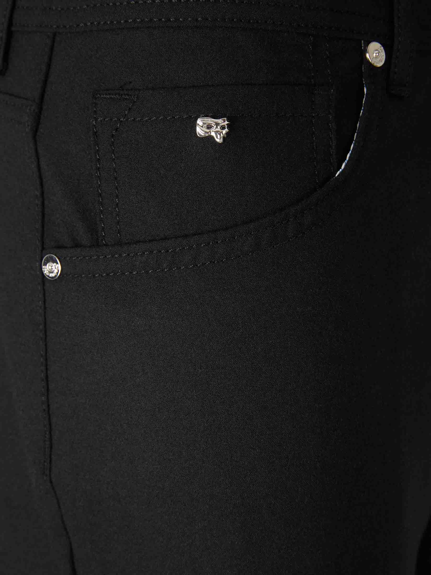 Outlet online Marco Pescarolo Hombre Pantalones Vestir Rectos color Negro sku 522-002887 03 - Foto 3