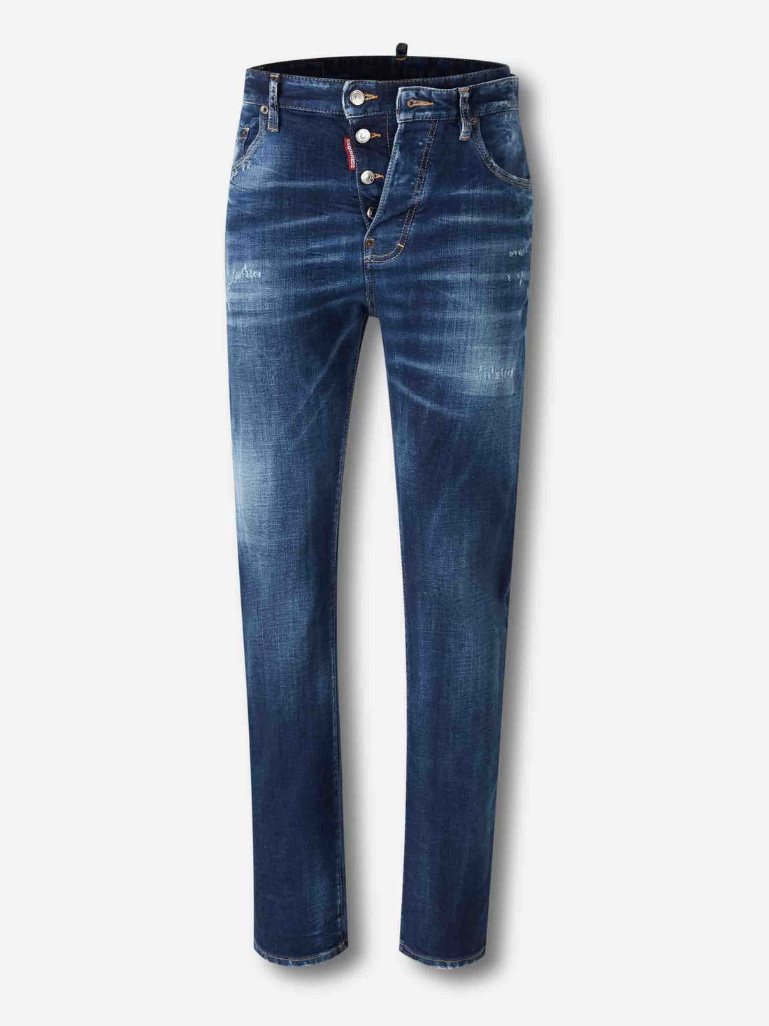 Outlet online Dsquared2 Hombre Jeans Doble Cintura color Azul Denim Oscuro sku 522-002918 01 - Foto 1