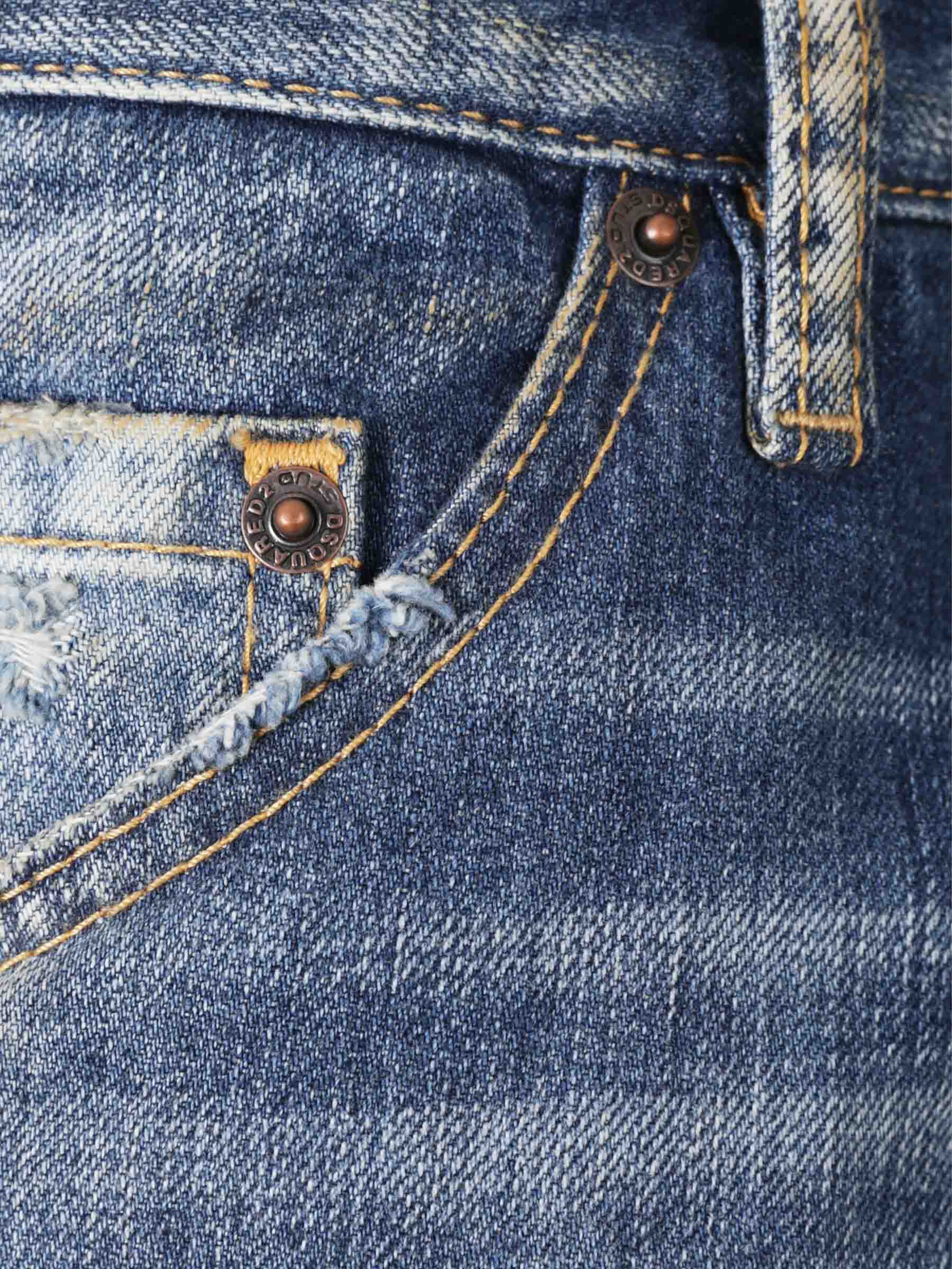 Outlet online Dsquared2 Hombre Jeans Slim Fit color Azul Denim sku 522-002924 01 - Foto 4