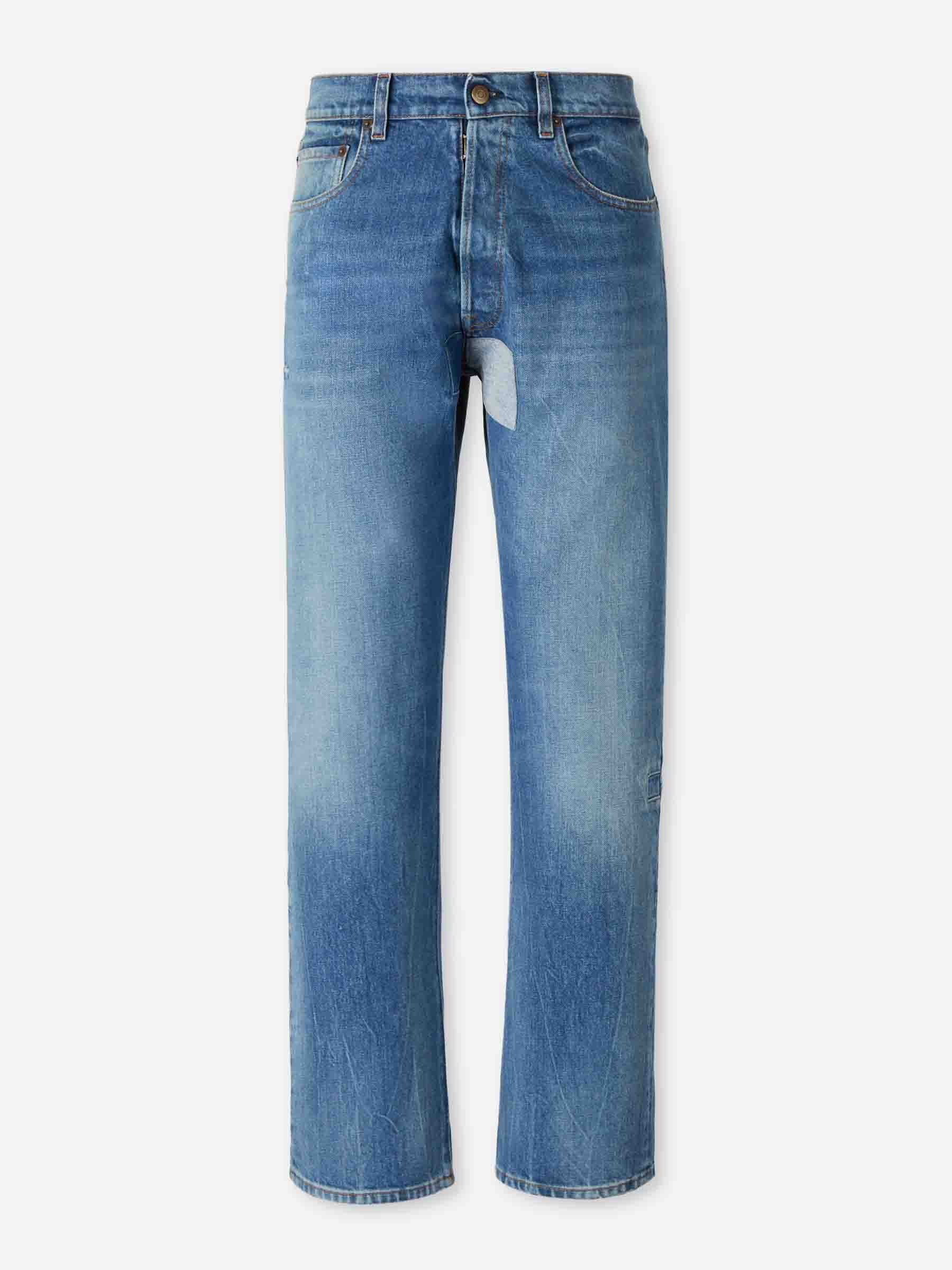 Outlet online Maison Margiela Hombre Jeans Rectos Anchos color Azul Denim sku 522-002934 01 - Foto 1