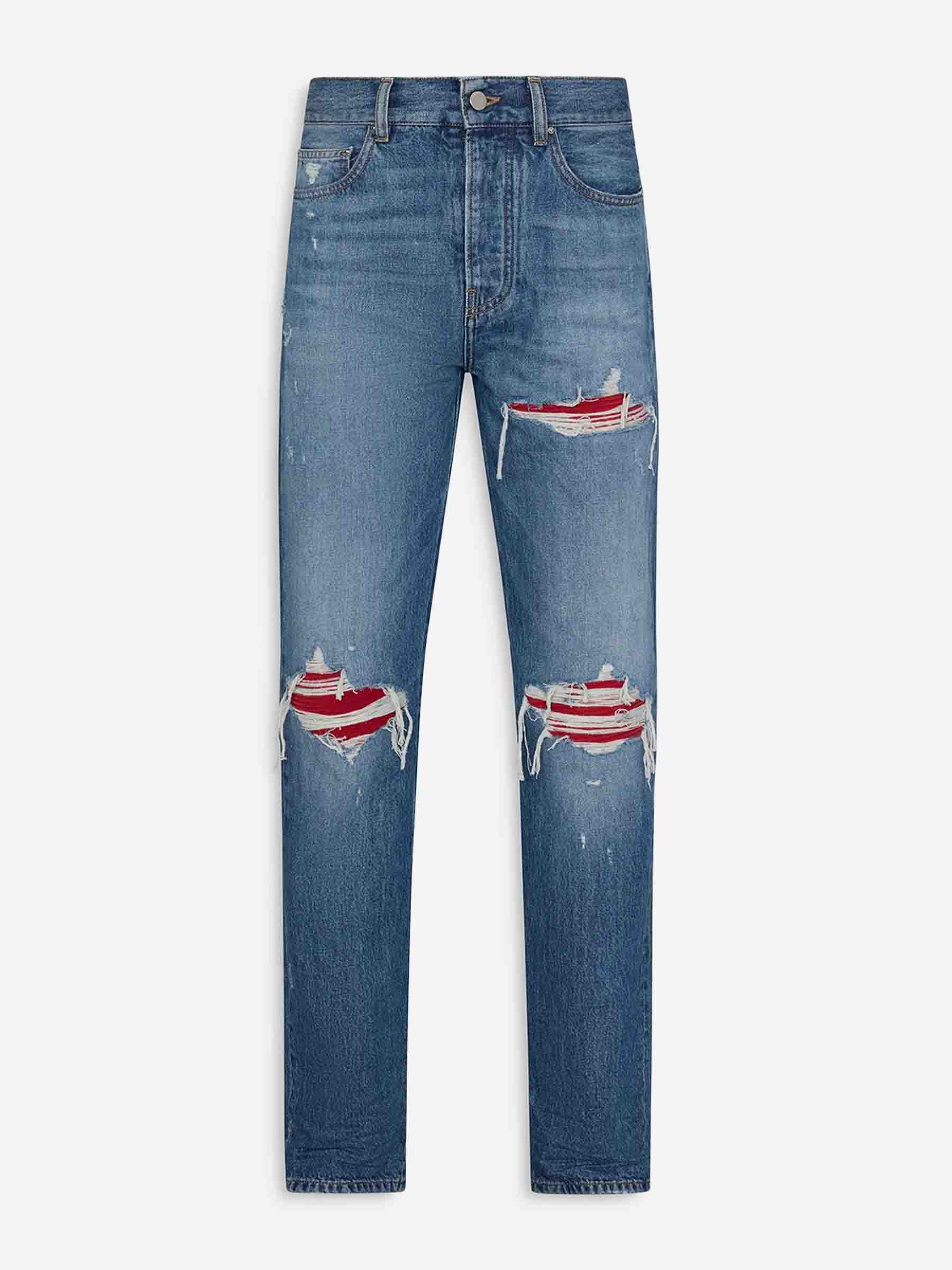 Outlet online Amiri Hombre Jeans Straight Algodón color Azul Denim sku 522-002952 01 - Foto 1