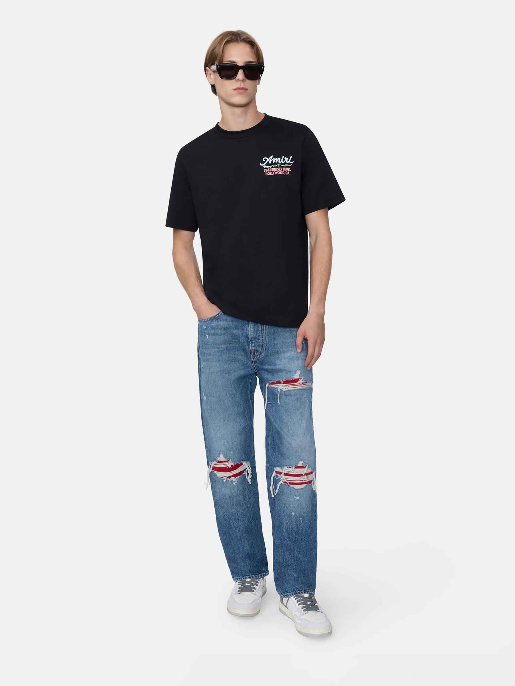 Outlet online Amiri Hombre Jeans Straight Algodón color Azul Denim sku 522-002952 01 - Foto 2