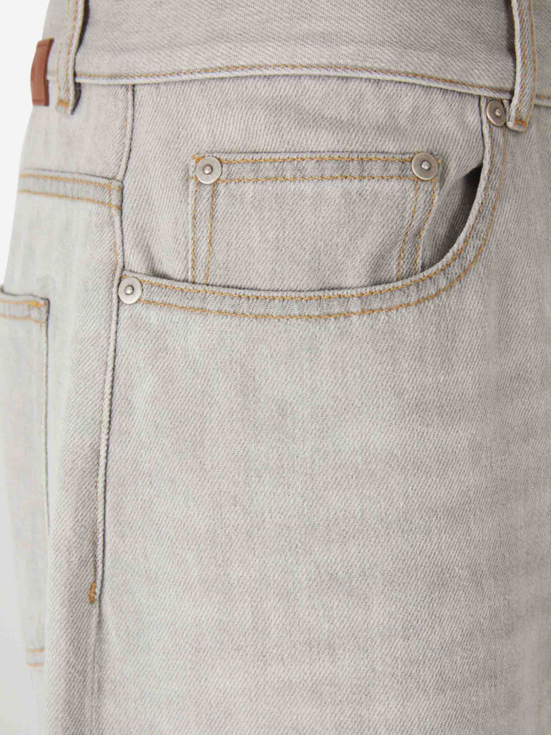 Outlet online Palm Angels Hombre Jeans Curved Logo Loose color Gris sku 522-002968 01 - Foto 3