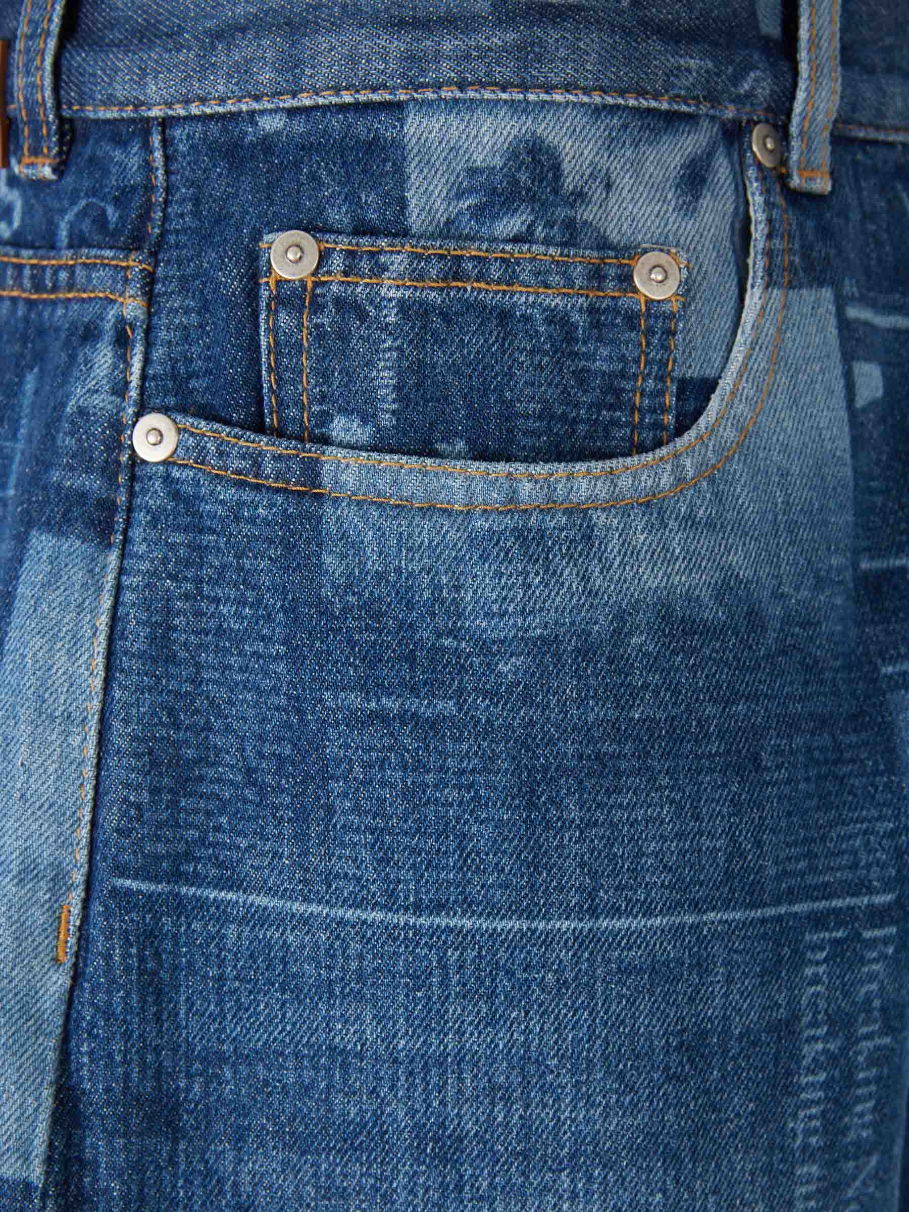 Outlet online Palm Angels Hombre Jeans News Loose color Azul Denim sku 522-002969 01 - Foto 3