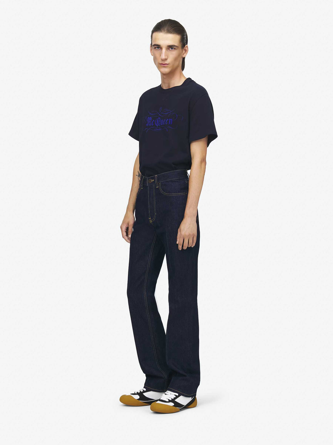 Outlet online McQueen Hombre Jeans Slim Algodón color Azul Denim sku 522-002970 01 - Foto 2
