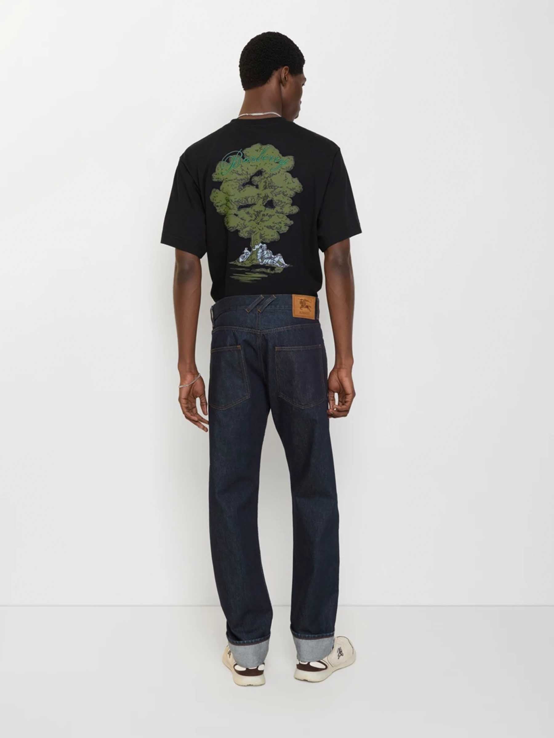 Outlet online Burberry Hombre Jeans Rectos Estándar color Azul Denim Oscuro sku 522-002976 01 - Foto 3
