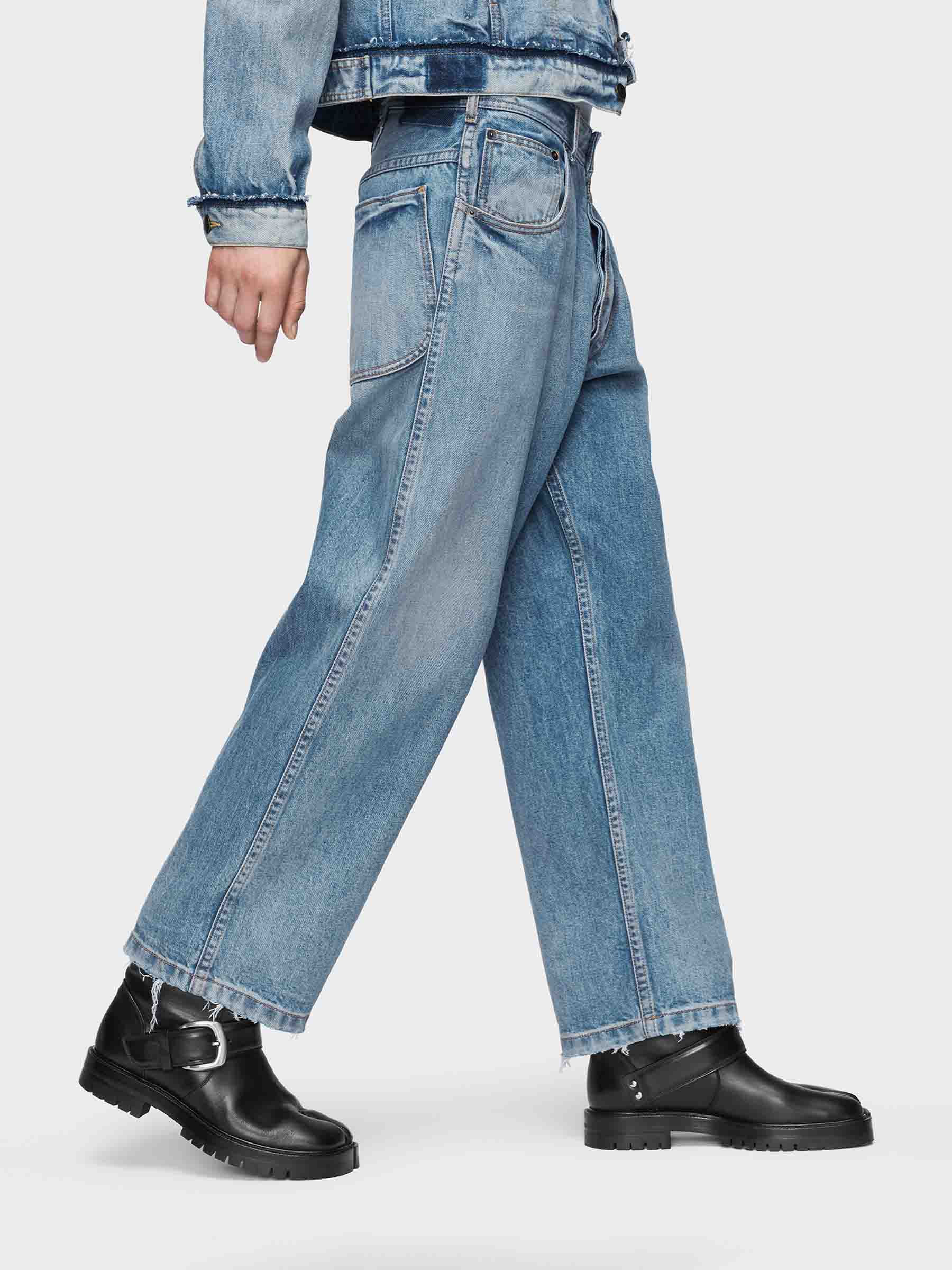 Outlet online Maison Margiela Hombre Jeans Rectos Cropped color Azul Denim sku 522-002980 01 - Foto 3