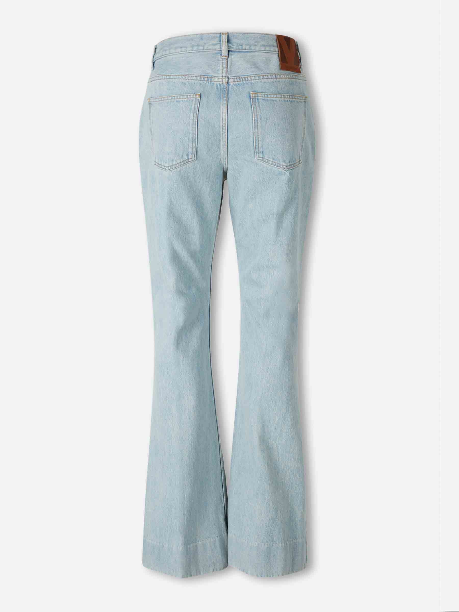 Outlet online Valentino Hombre Jeans Flared Algodón color Azul Denim sku 522-002984 01 - Foto 2