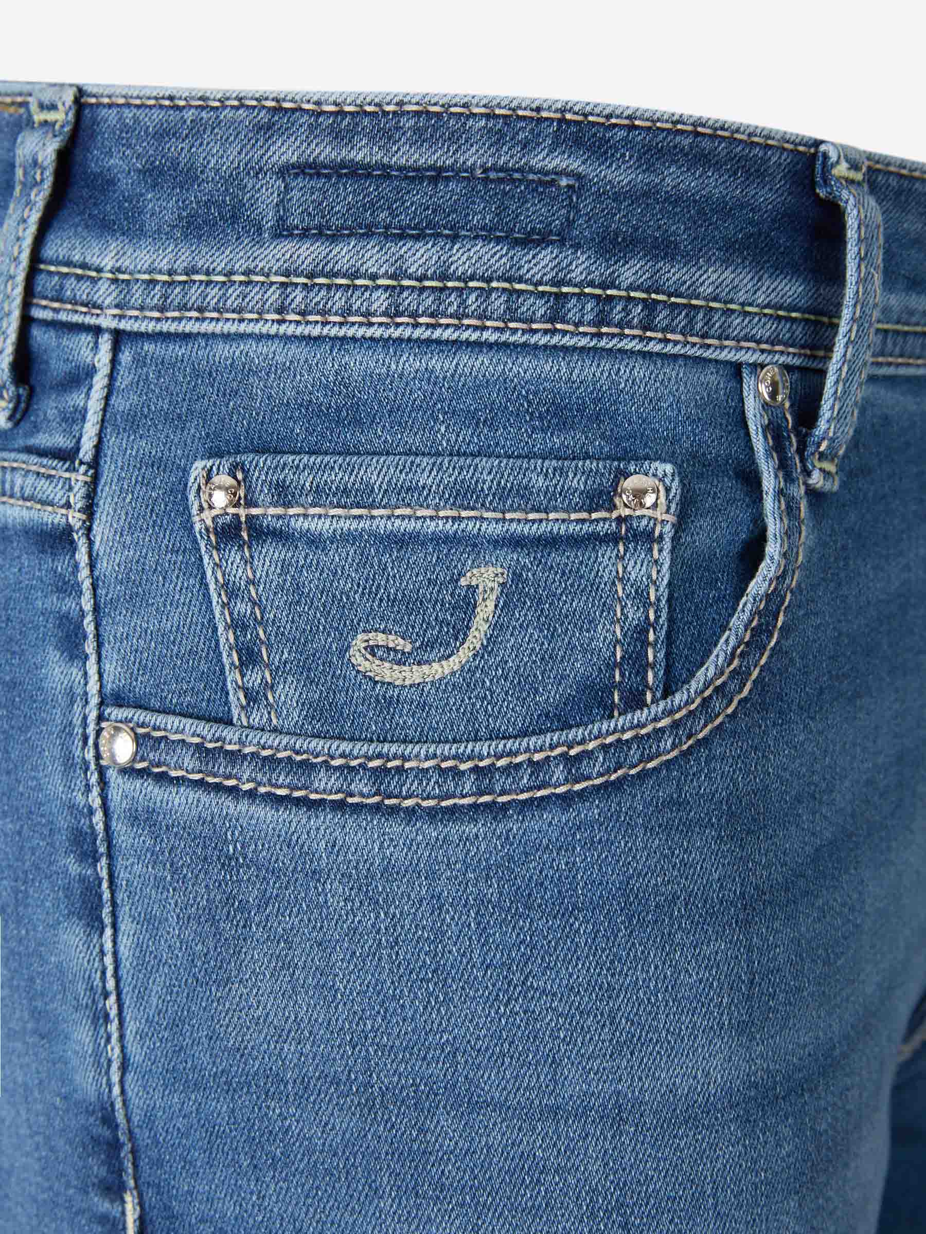 Outlet online Jacob Cohën Hombre Jeans Slim color Azul Denim sku 522-003000 01 - Foto 3