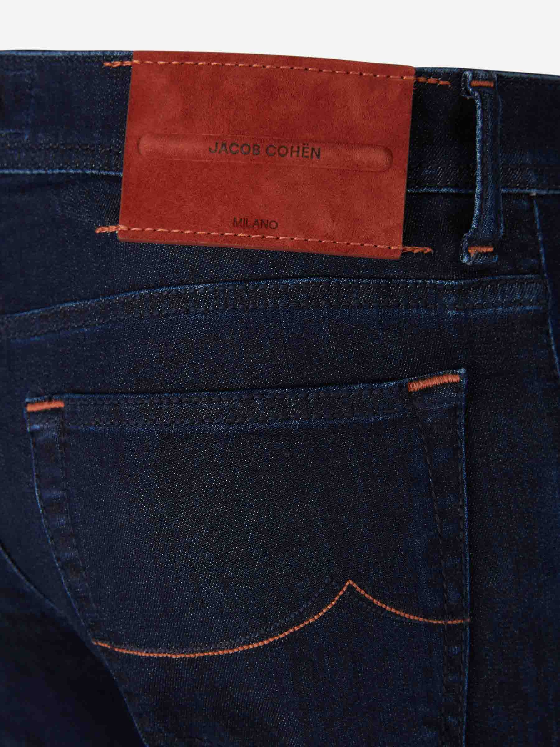 Outlet online Jacob Cohën Hombre Jeans Slim Fit color Azul Denim Oscuro sku 522-003003 01 - Foto 4