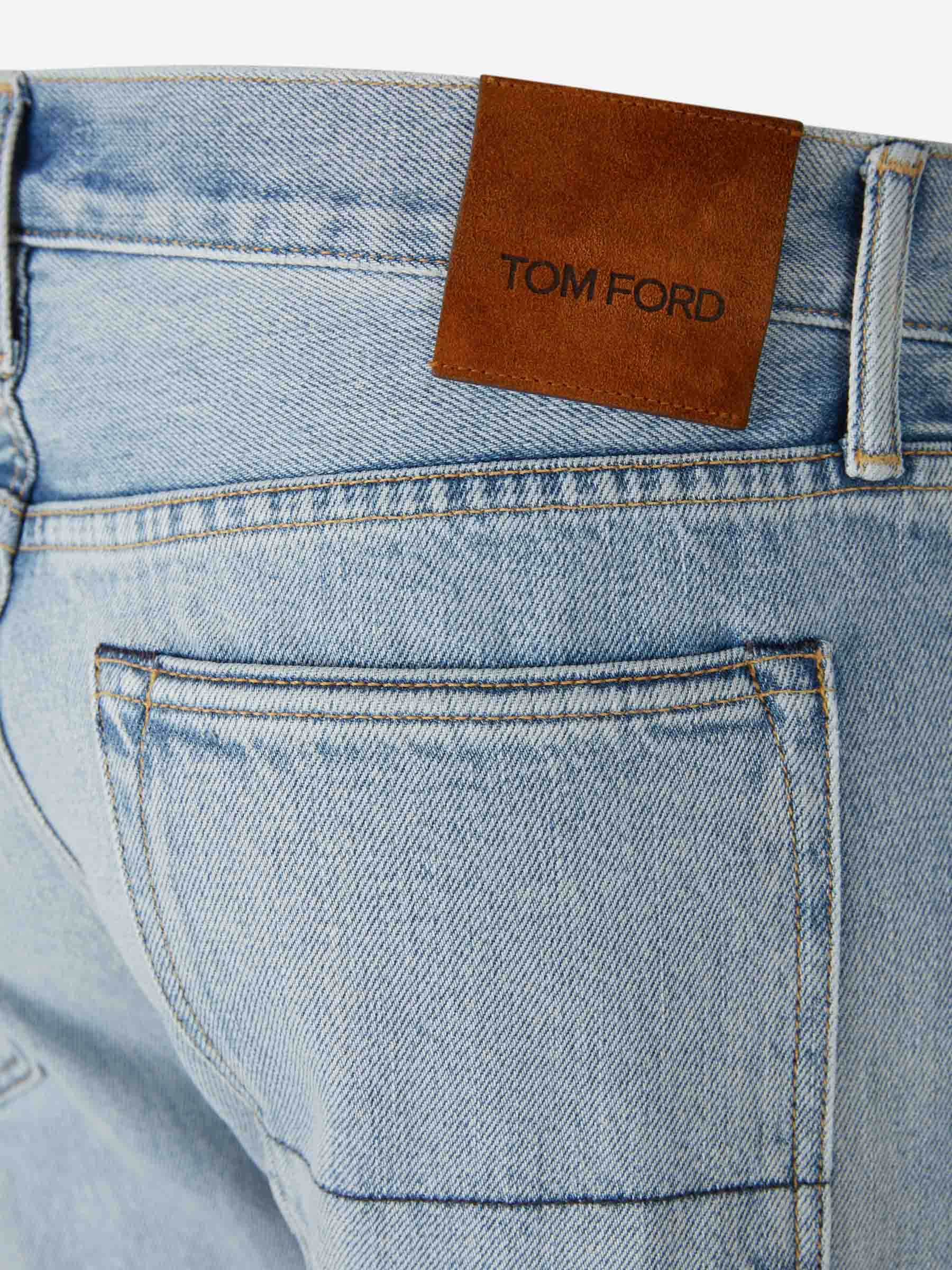 Outlet online Tom Ford Hombre Jeans Slim color Azul Denim Claro sku 522-003007 01 - Foto 4