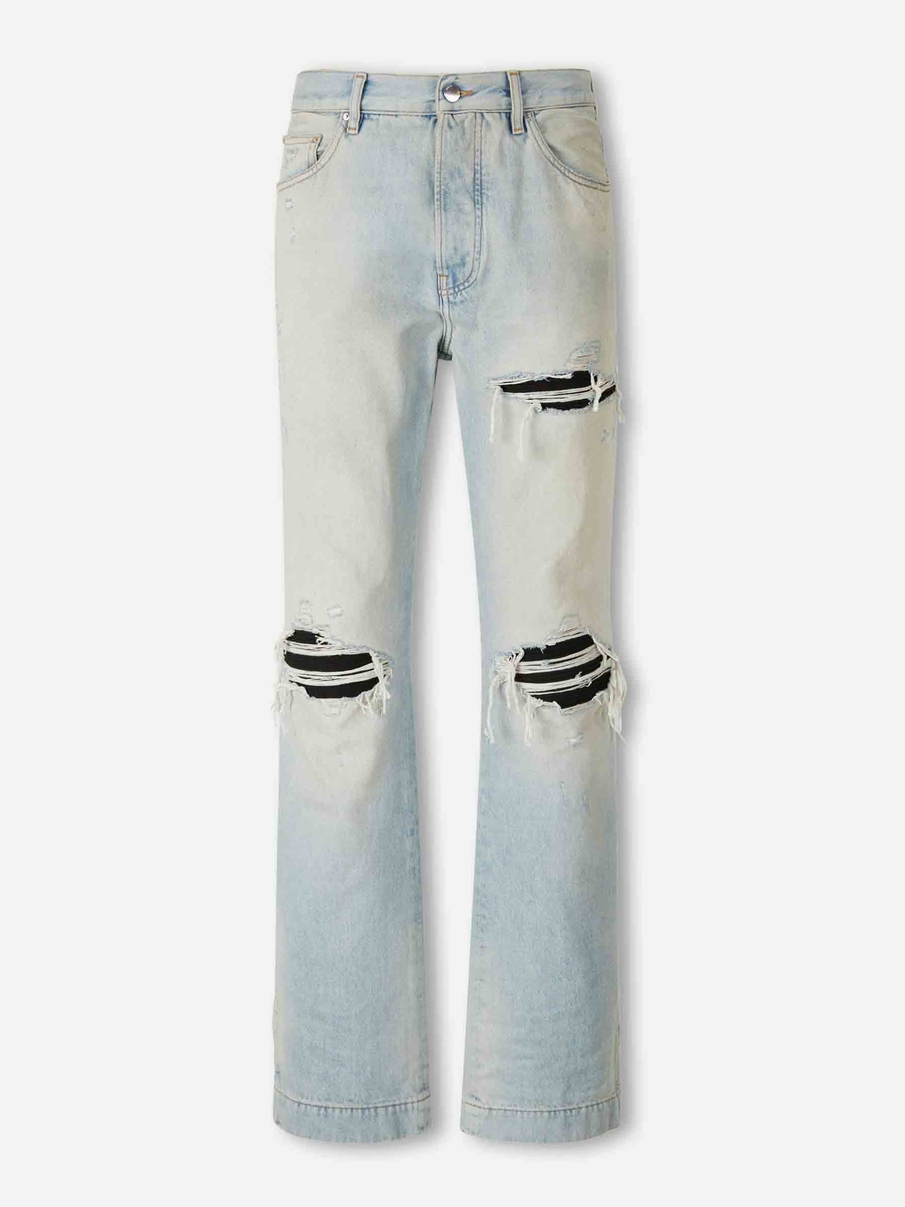 Outlet online Amiri Hombre Jeans Straight Flare color Azul Denim Claro sku 522-003025 01 - Foto 1
