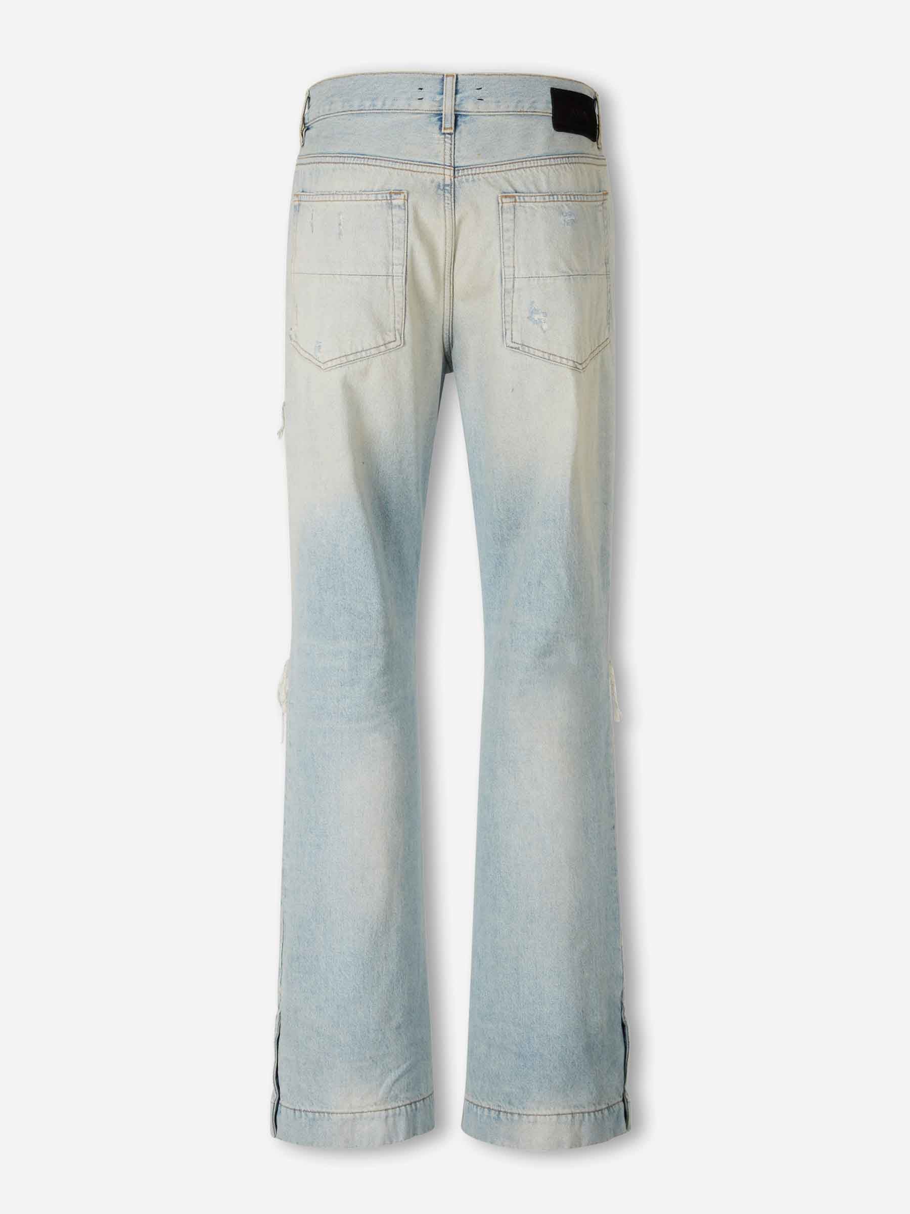 Outlet online Amiri Hombre Jeans Straight Flare color Azul Denim Claro sku 522-003025 01 - Foto 2