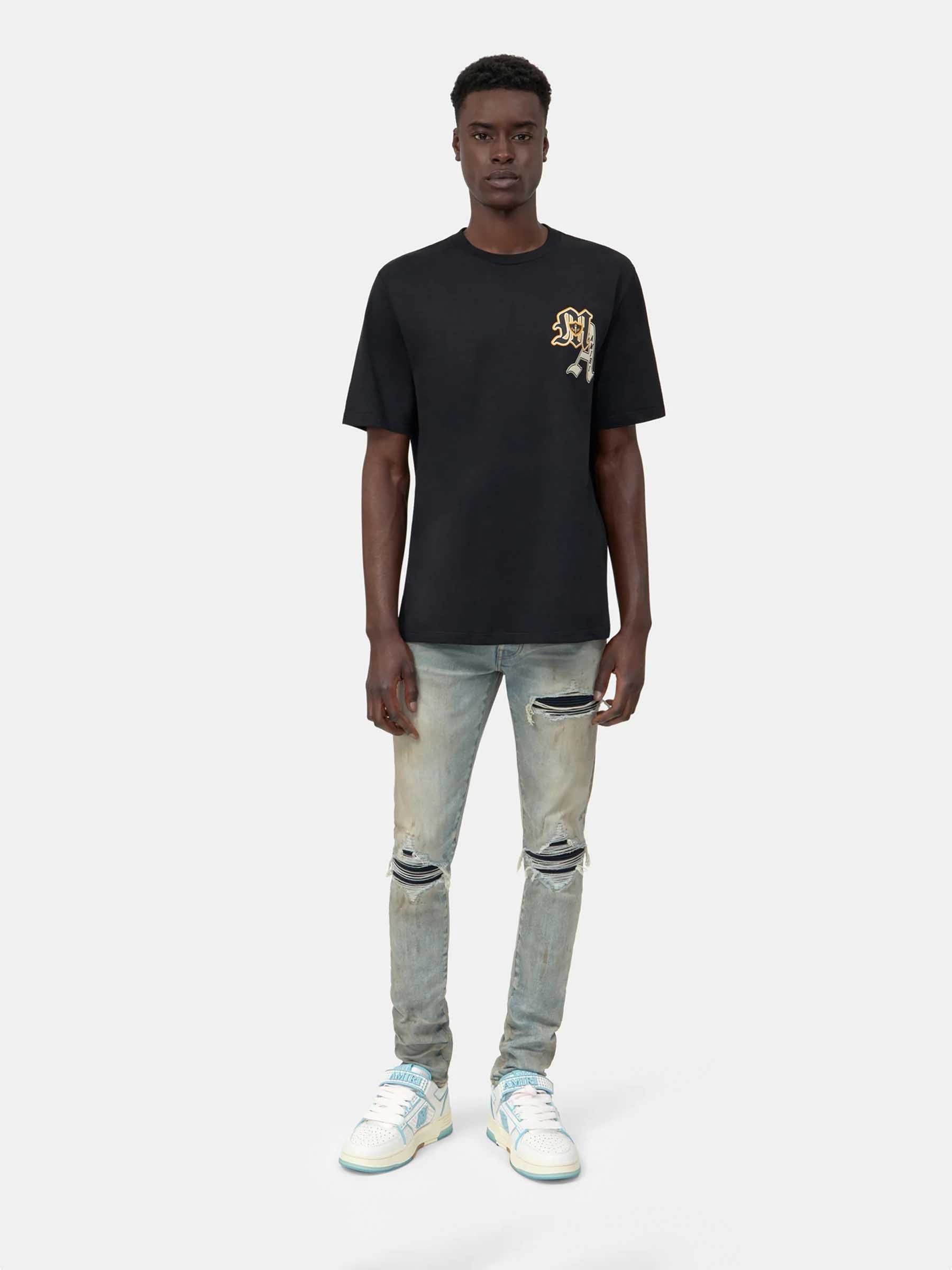 Outlet online Amiri Hombre Jeans DIstressed Algodón color Gris Piedra sku 522-003027 01 - Foto 2