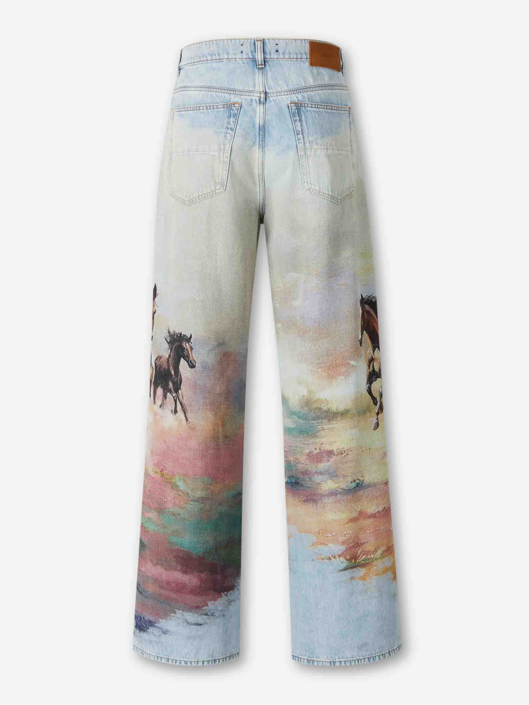 Outlet online Amiri Hombre Jeans Anchos Caballo color Multicolor sku 522-003028 01 - Foto 3