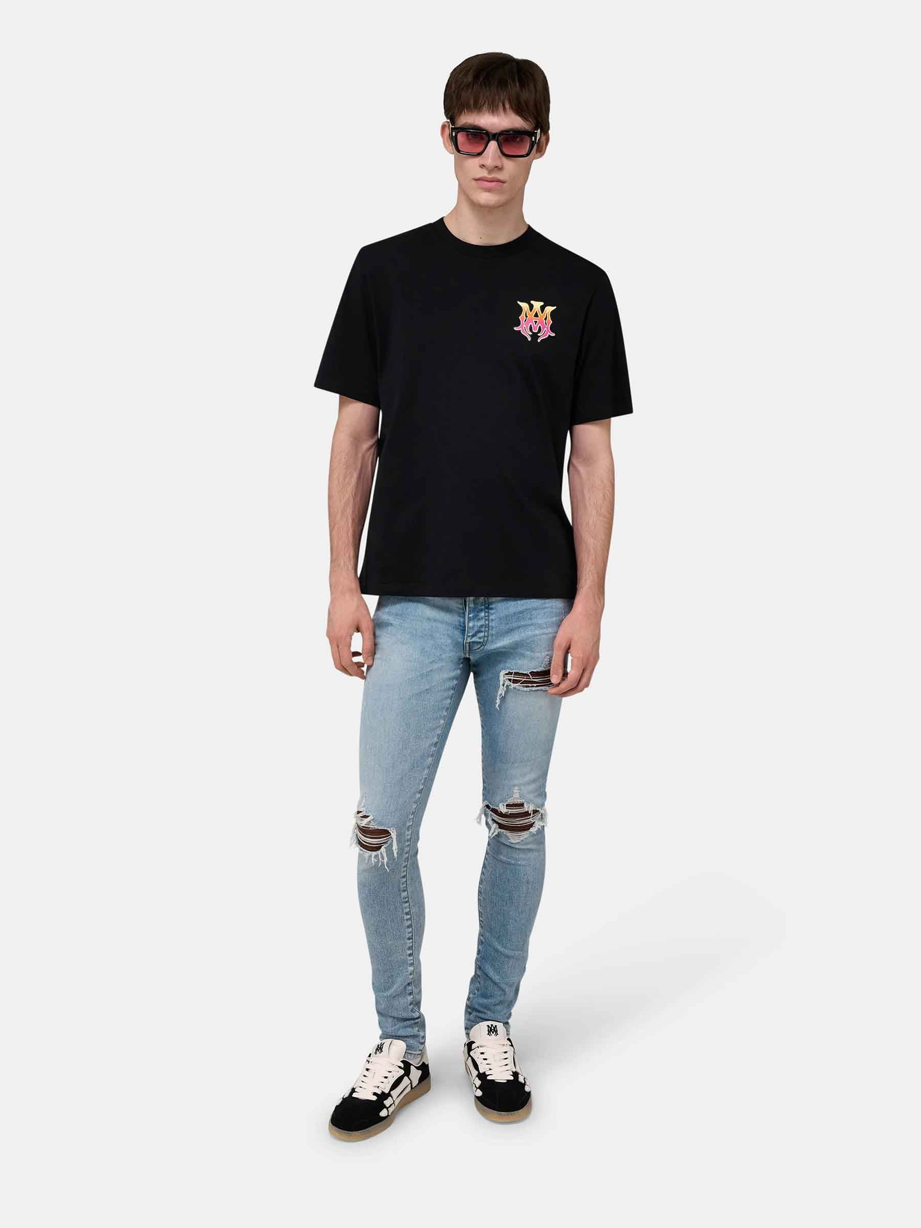 Outlet online Amiri Hombre Jeans Croc MX1 color Azul Denim sku 522-003034 01 - Foto 2