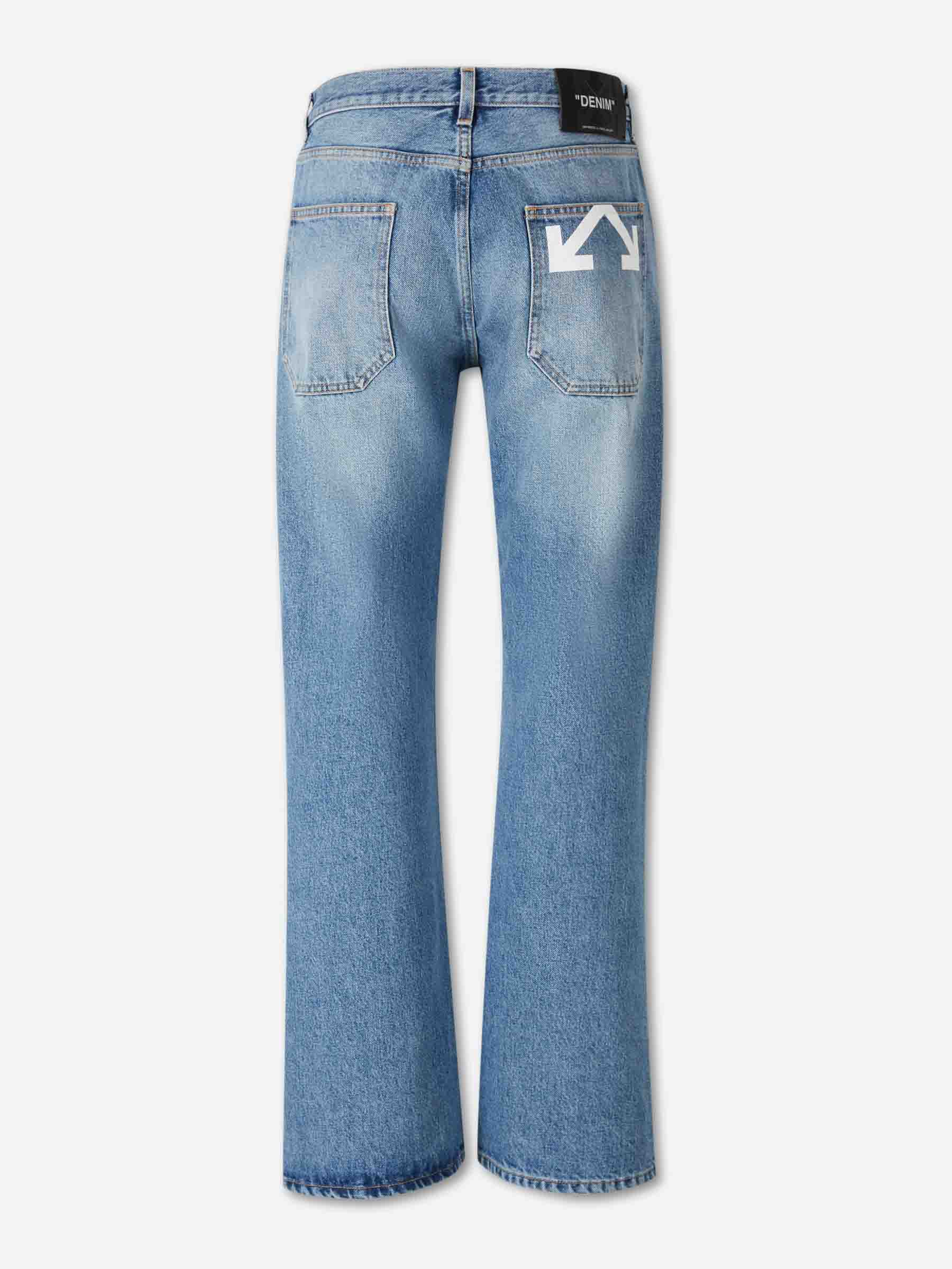 Outlet online Off-White Hombre Jeans Rectos color Azul Denim sku 522-003057 01 - Foto 3