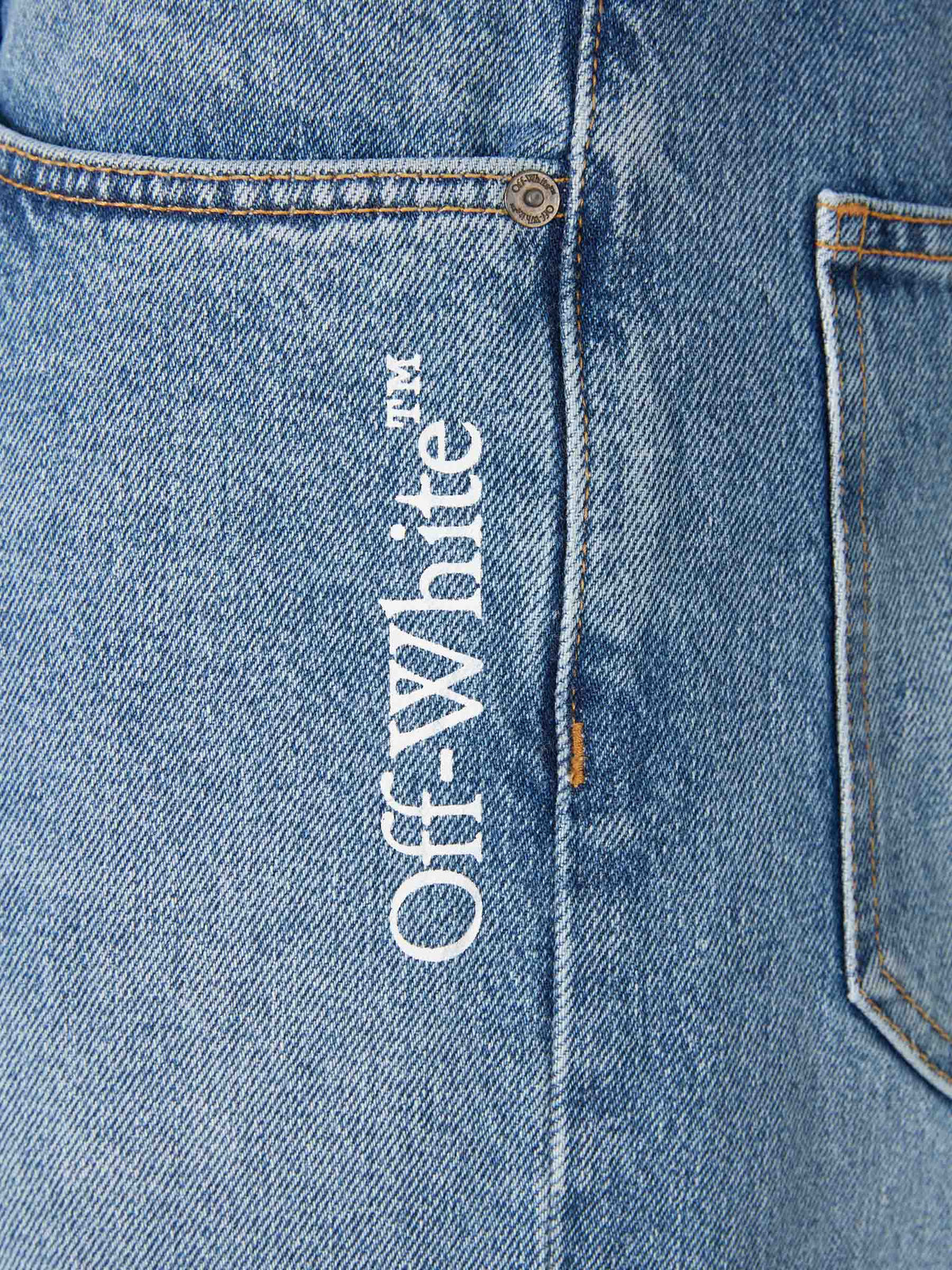 Outlet online Off-White Hombre Jeans Rectos color Azul Denim sku 522-003057 01 - Foto 5