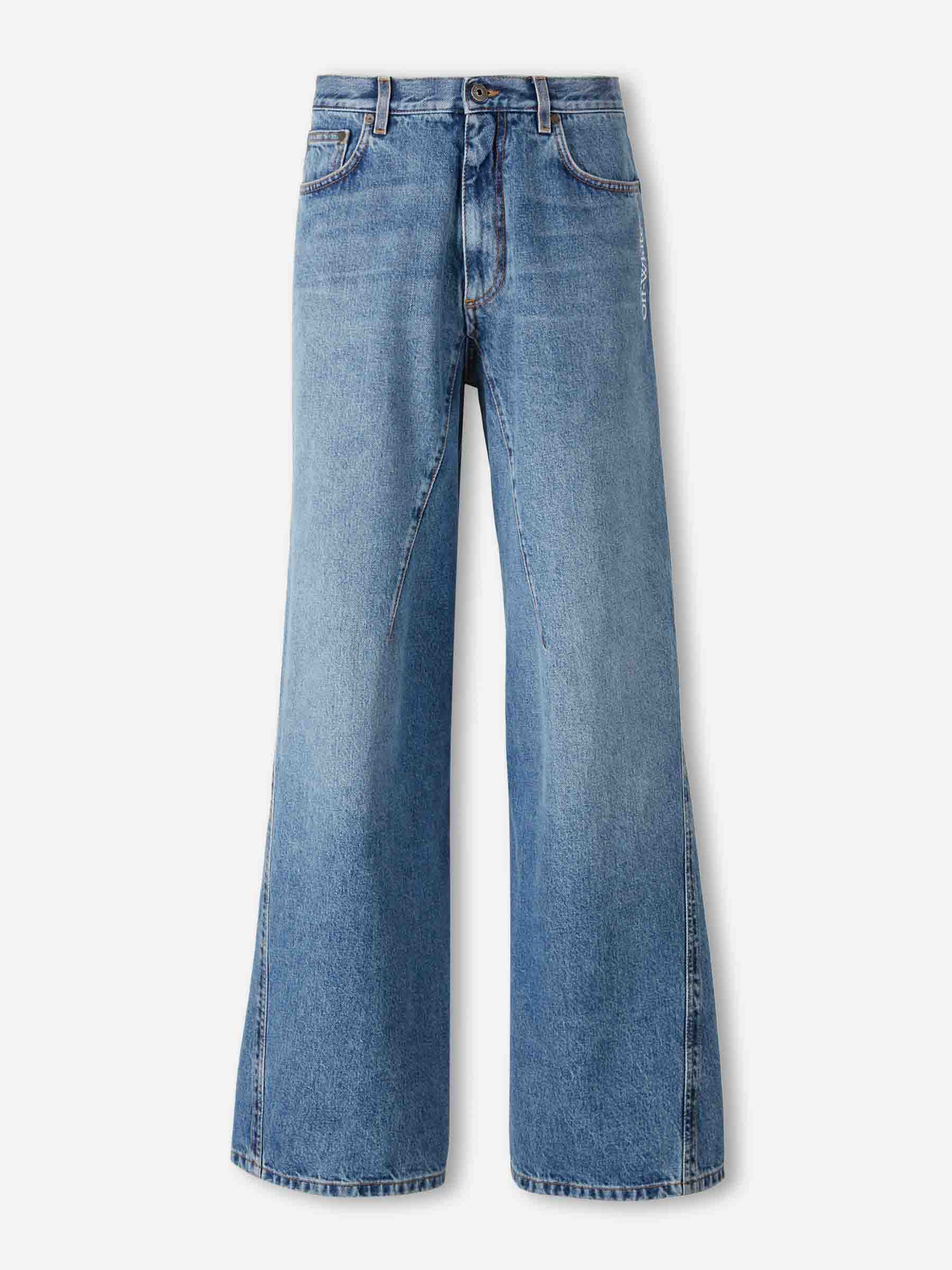 Off-White Barcelona Jeans Anchos Rectos color Azul Denim sku 522-003058 01 - Foto 1