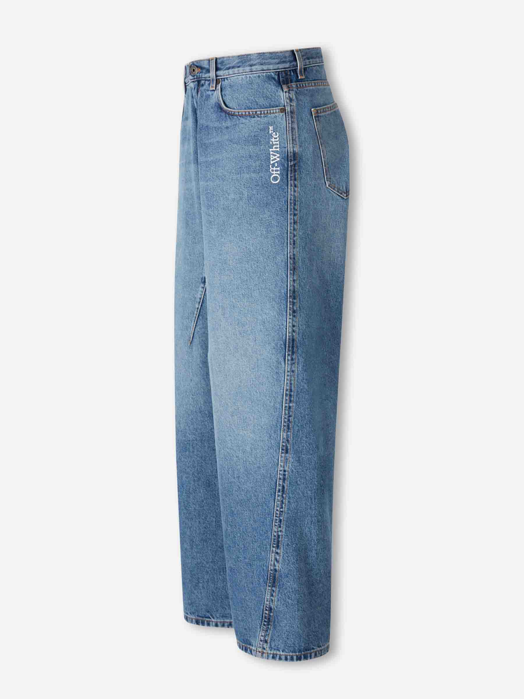 Off-White Barcelona Jeans Anchos Rectos color Azul Denim sku 522-003058 01 - Foto 2
